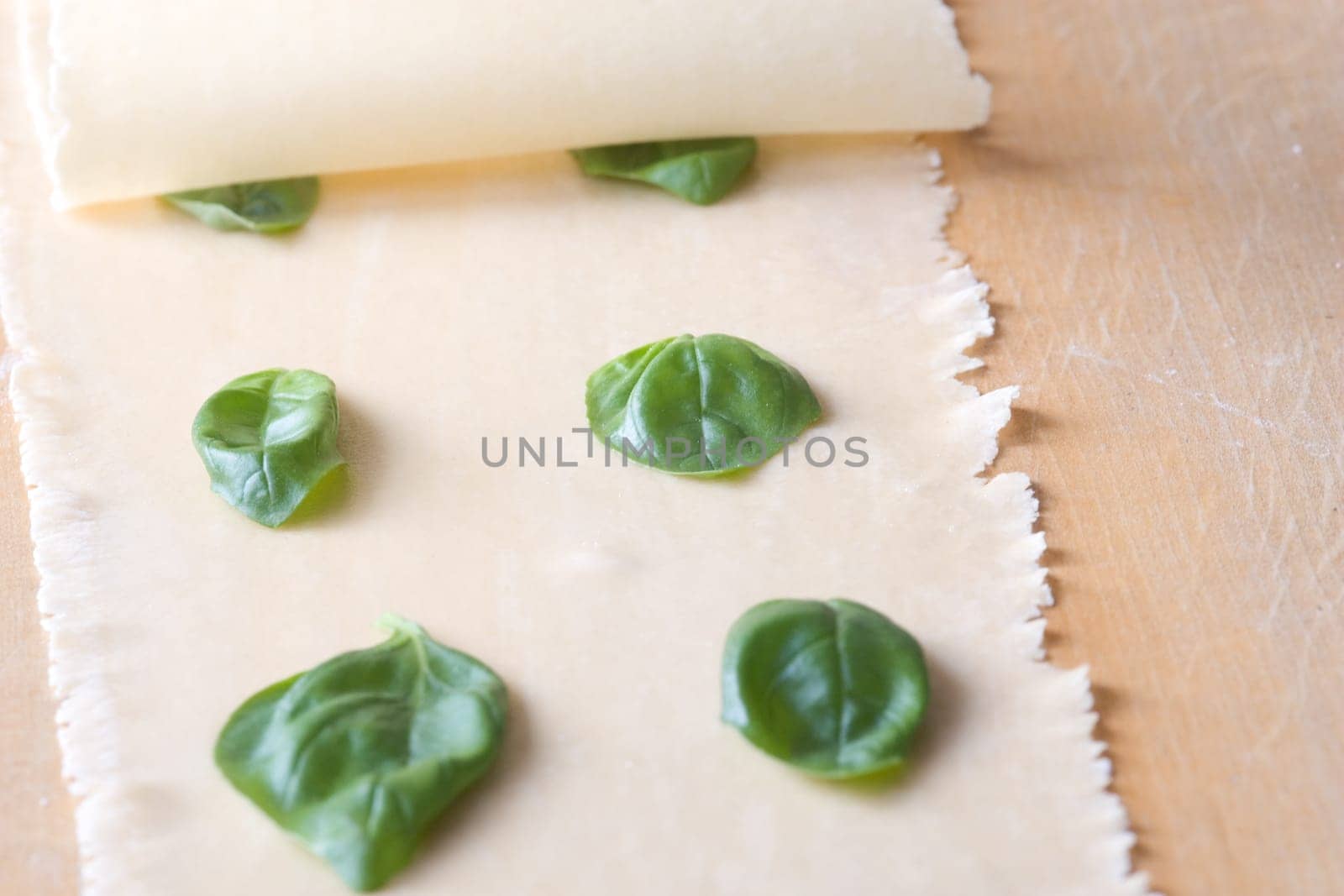 Pressing the basil