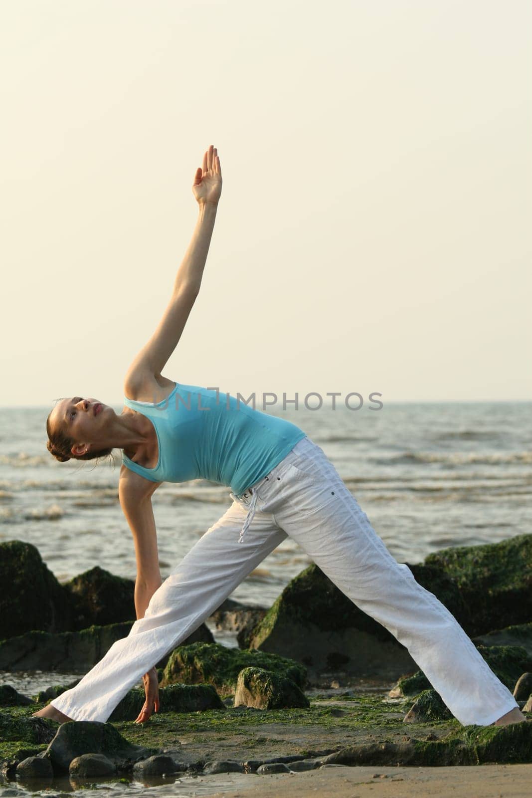 Yoga by sunset