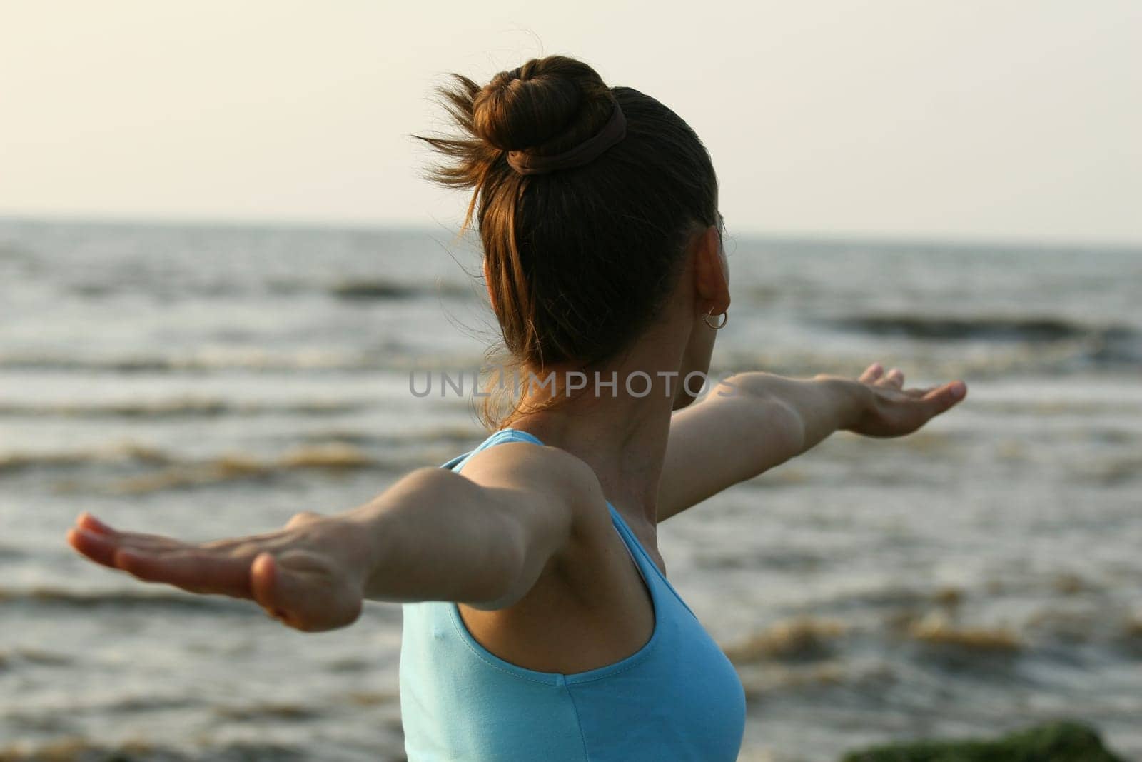 Yoga by sunset