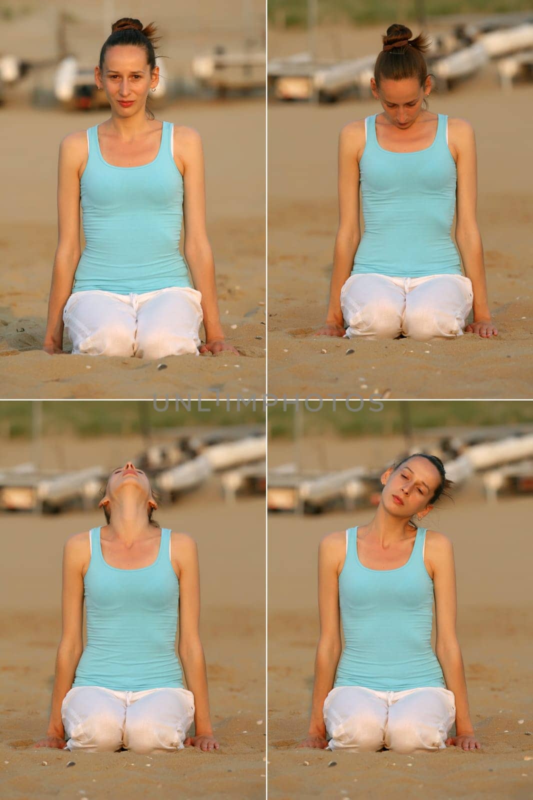 Yoga by sunset