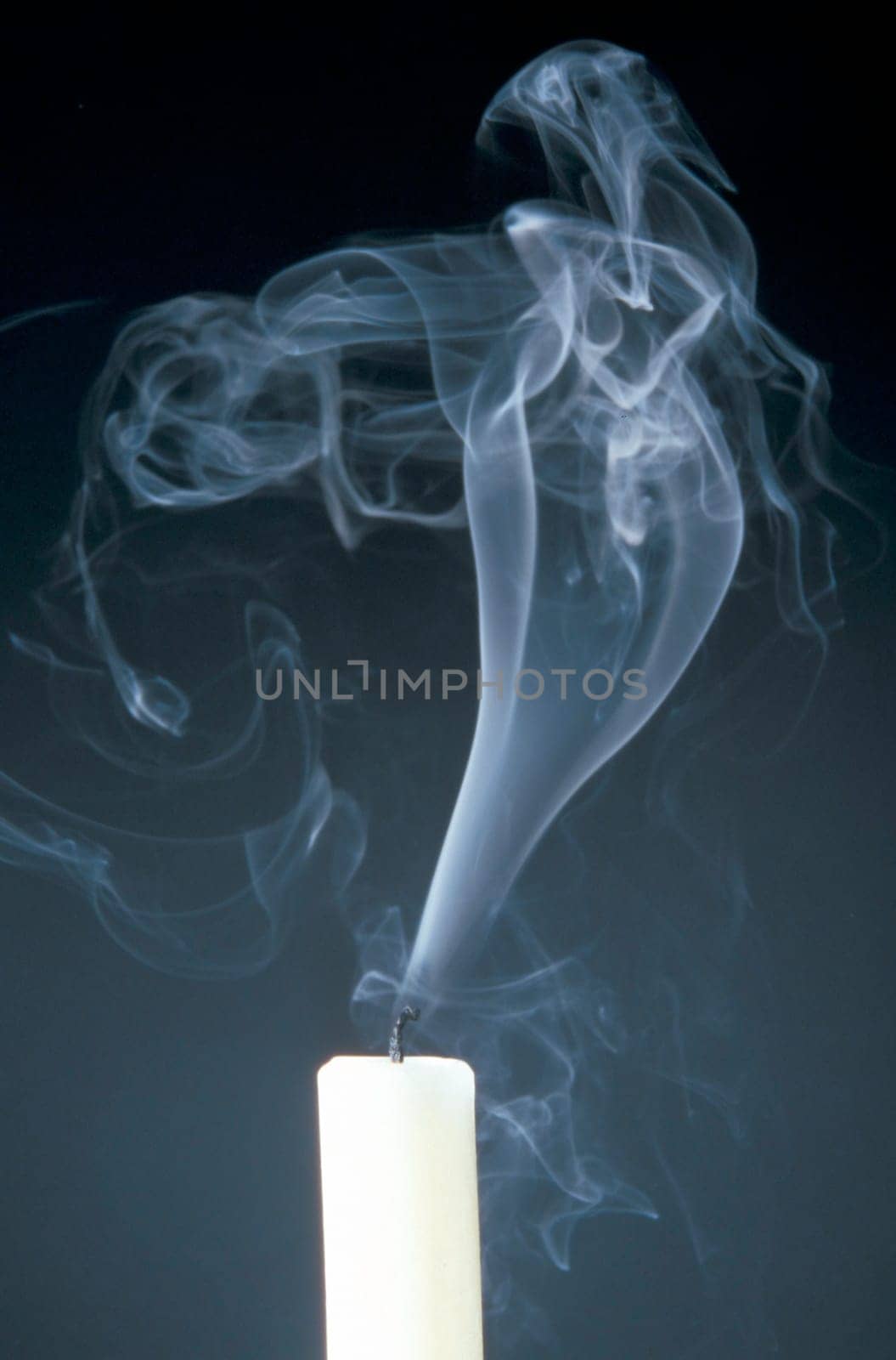 Candle and smoke
