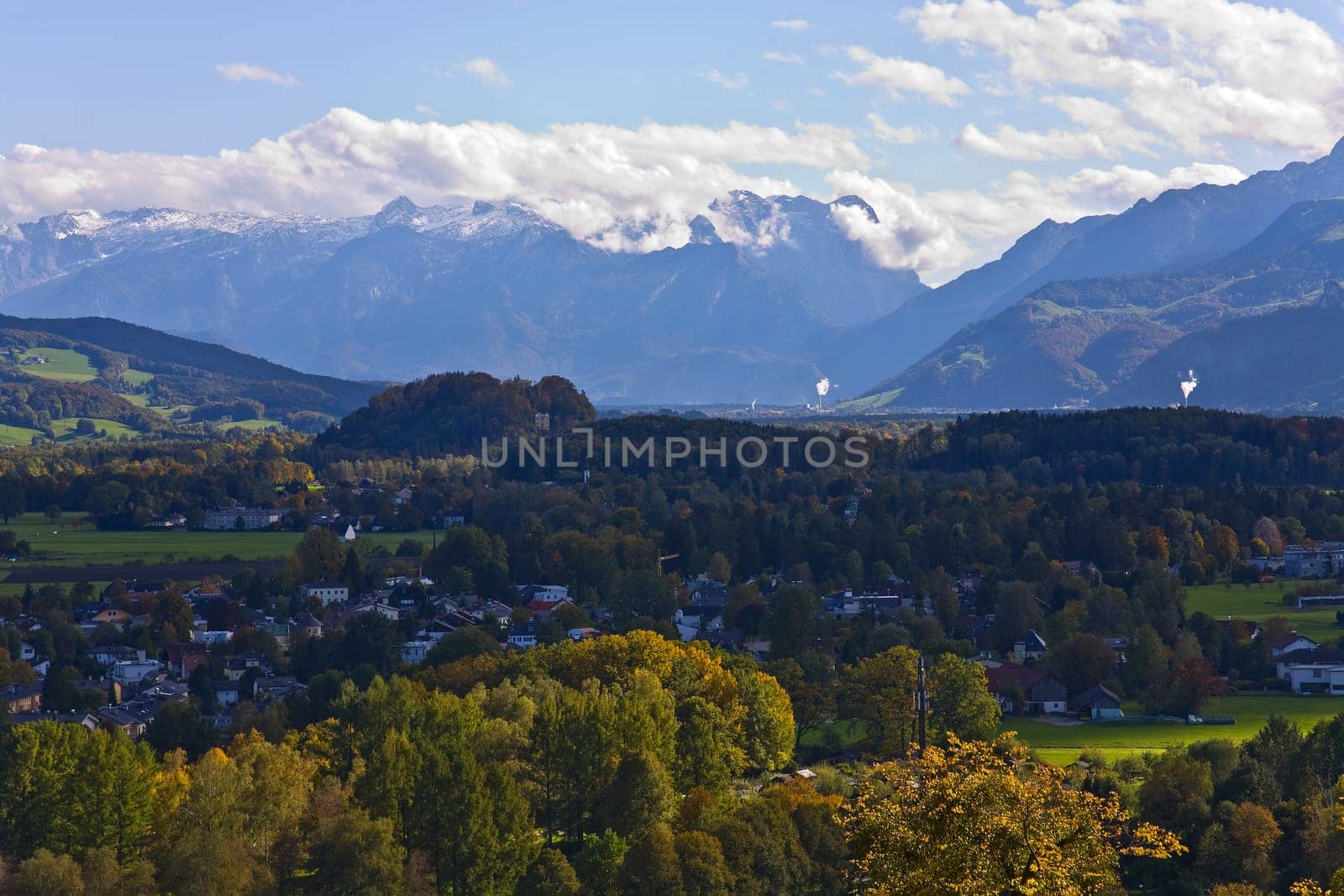 Autumn landscape around Salzburg