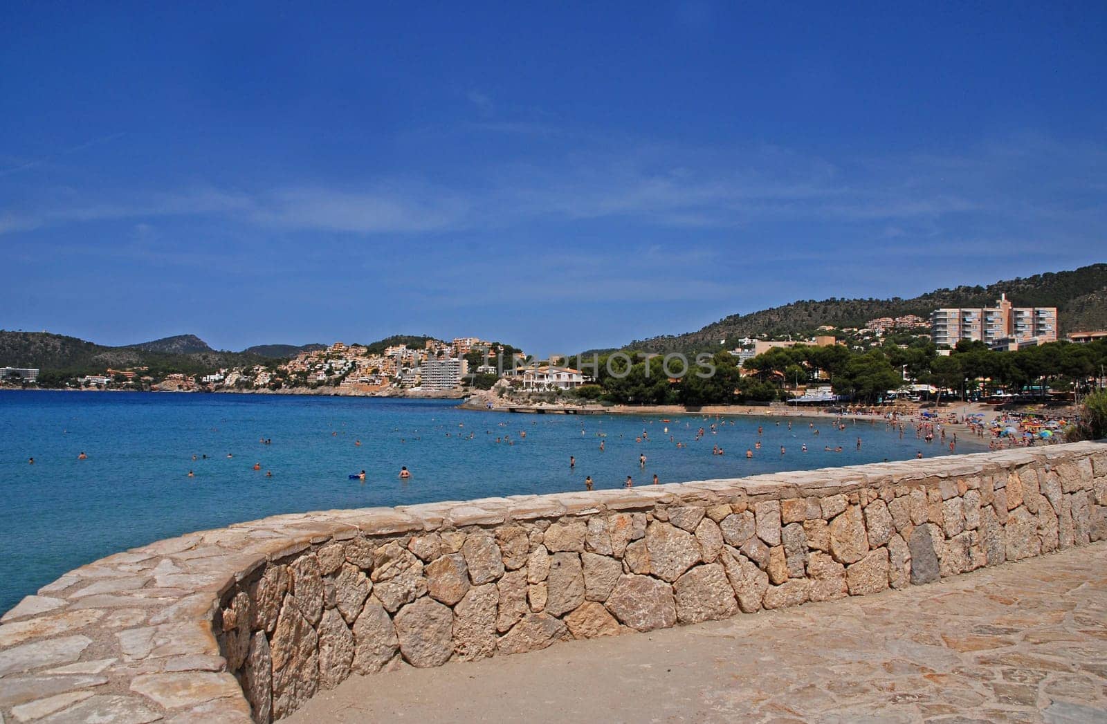 Beach promenade in Mallorca