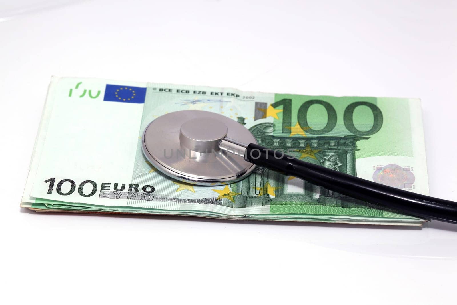 stethoscope and euro
