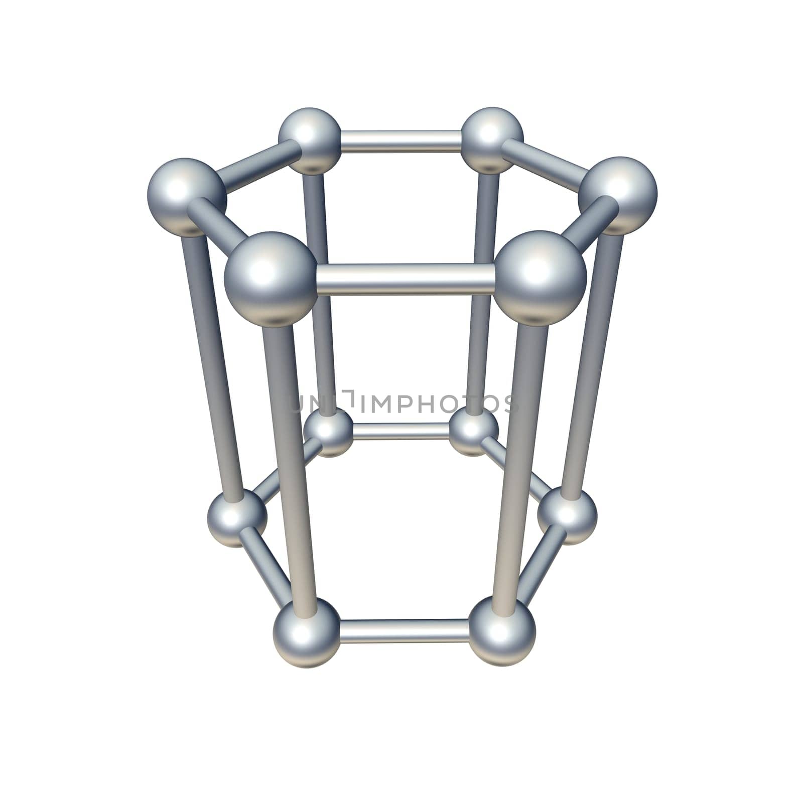 3d hexagon model