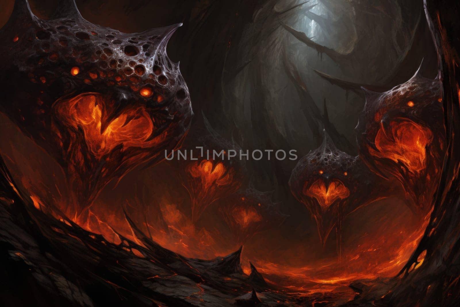 Witness the awe-inspiring power of the elemental realm with this captivating illustration by a professional visual artist.