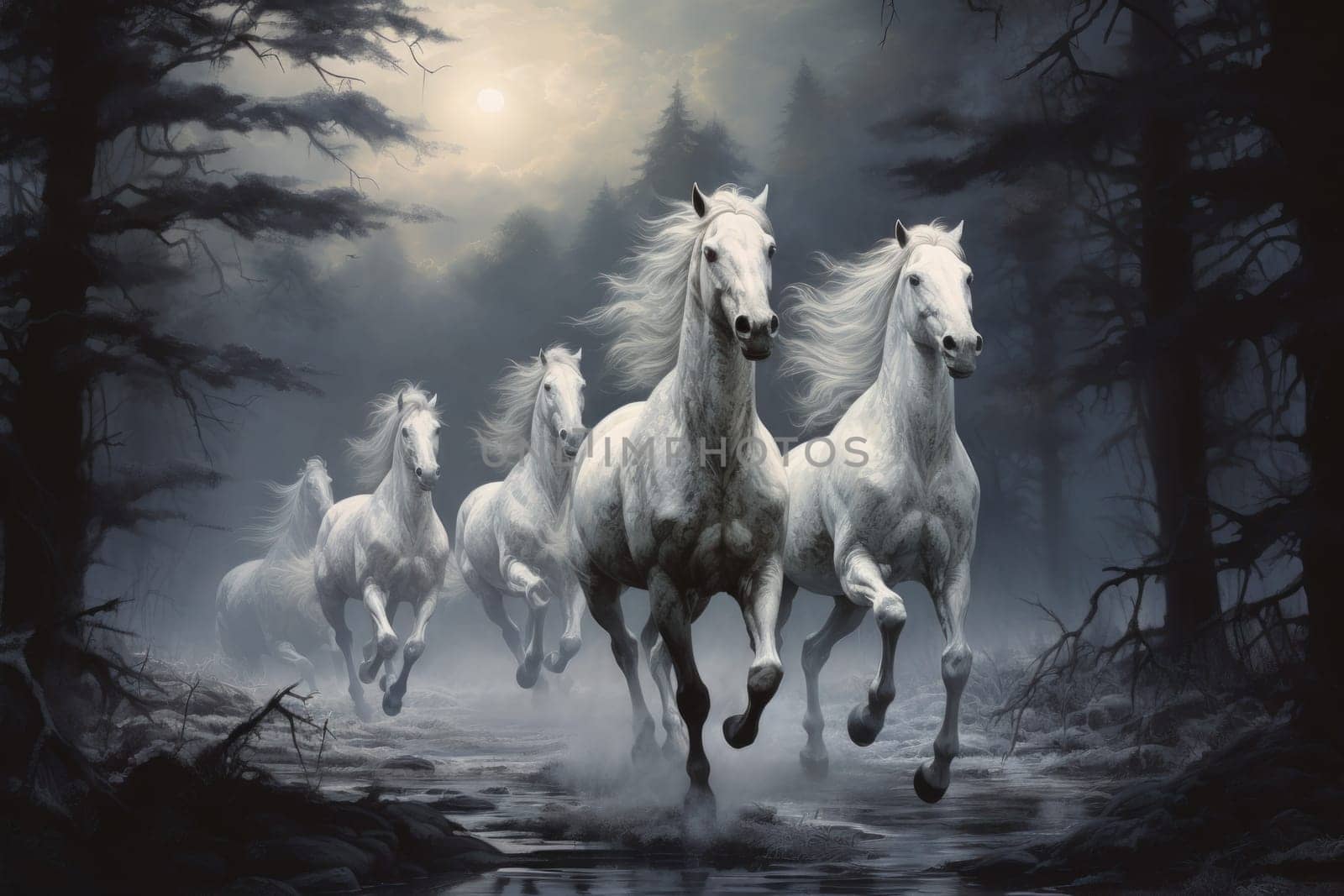 Embark on a mystical journey where elusive centaurs, with their ethereal grace, gallop through moonlit meadows.