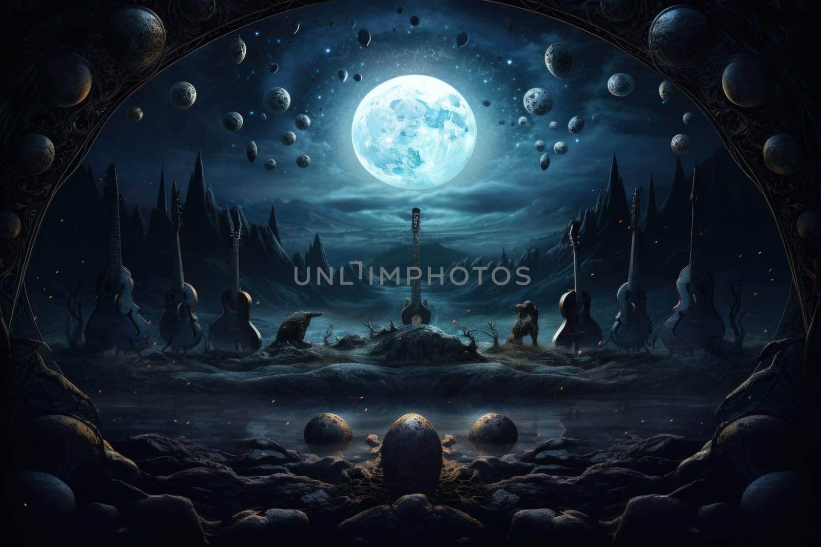 Deep within the realms of fantasy, harmonious singing stones lie, their mystical nature revealed when struck.