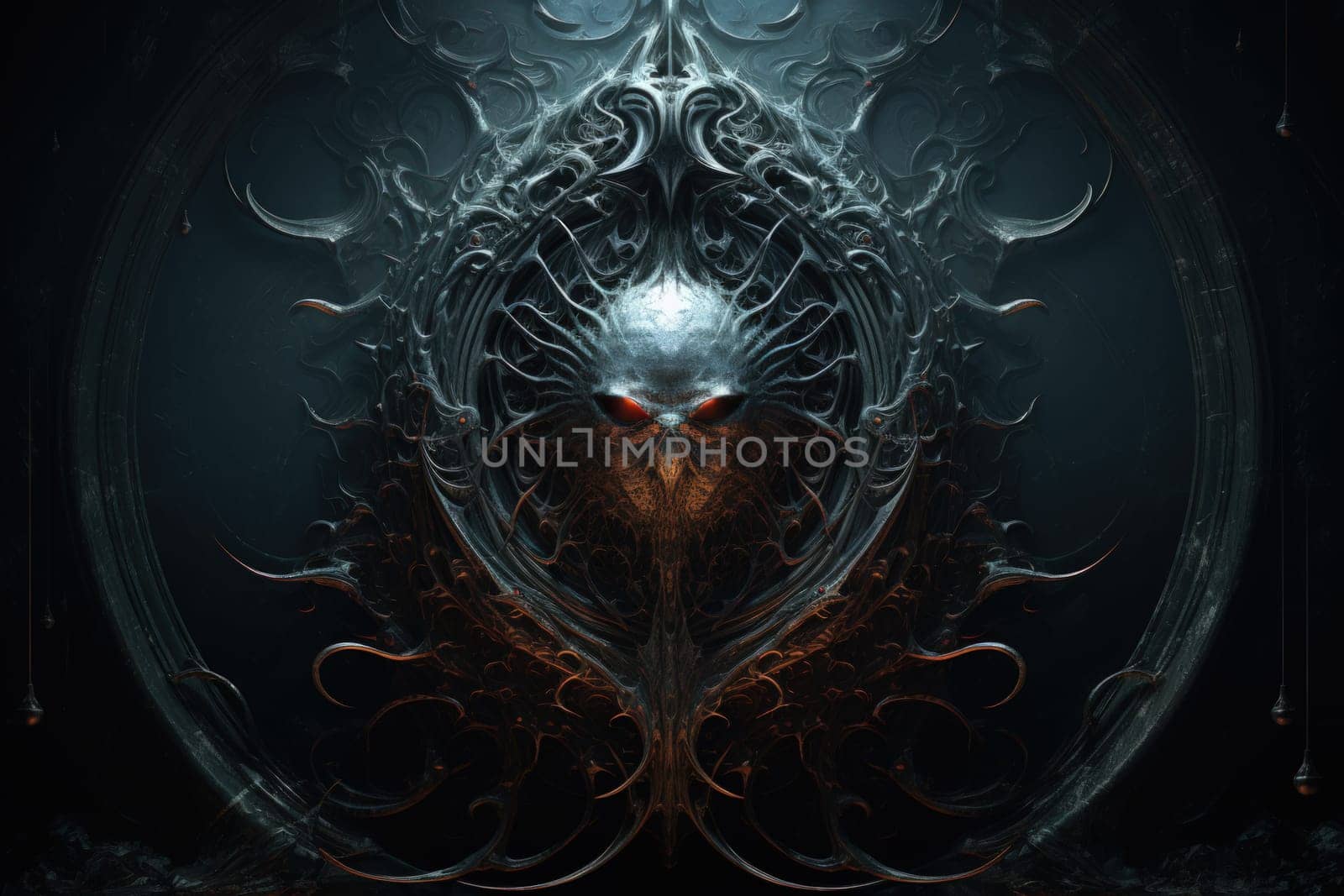 In the realm of fantasy, cursed mirror spirits are bound, their ethereal existence trapped within reflective surfaces.