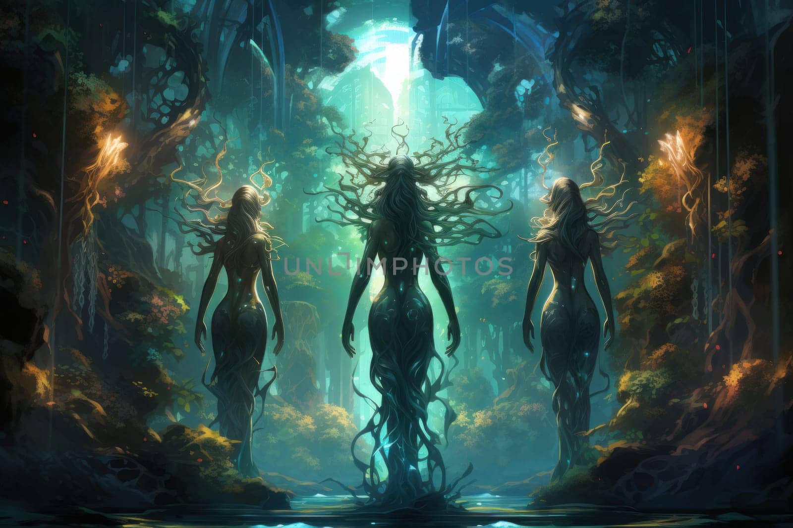 Delve into the realm of fantasy and witness the mesmerizing presence of elusive water elementals.