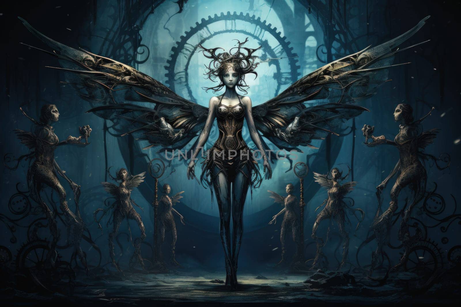 Step into a world where fantasy and mechanics intertwine, and witness the marvel of clockwork fairies.