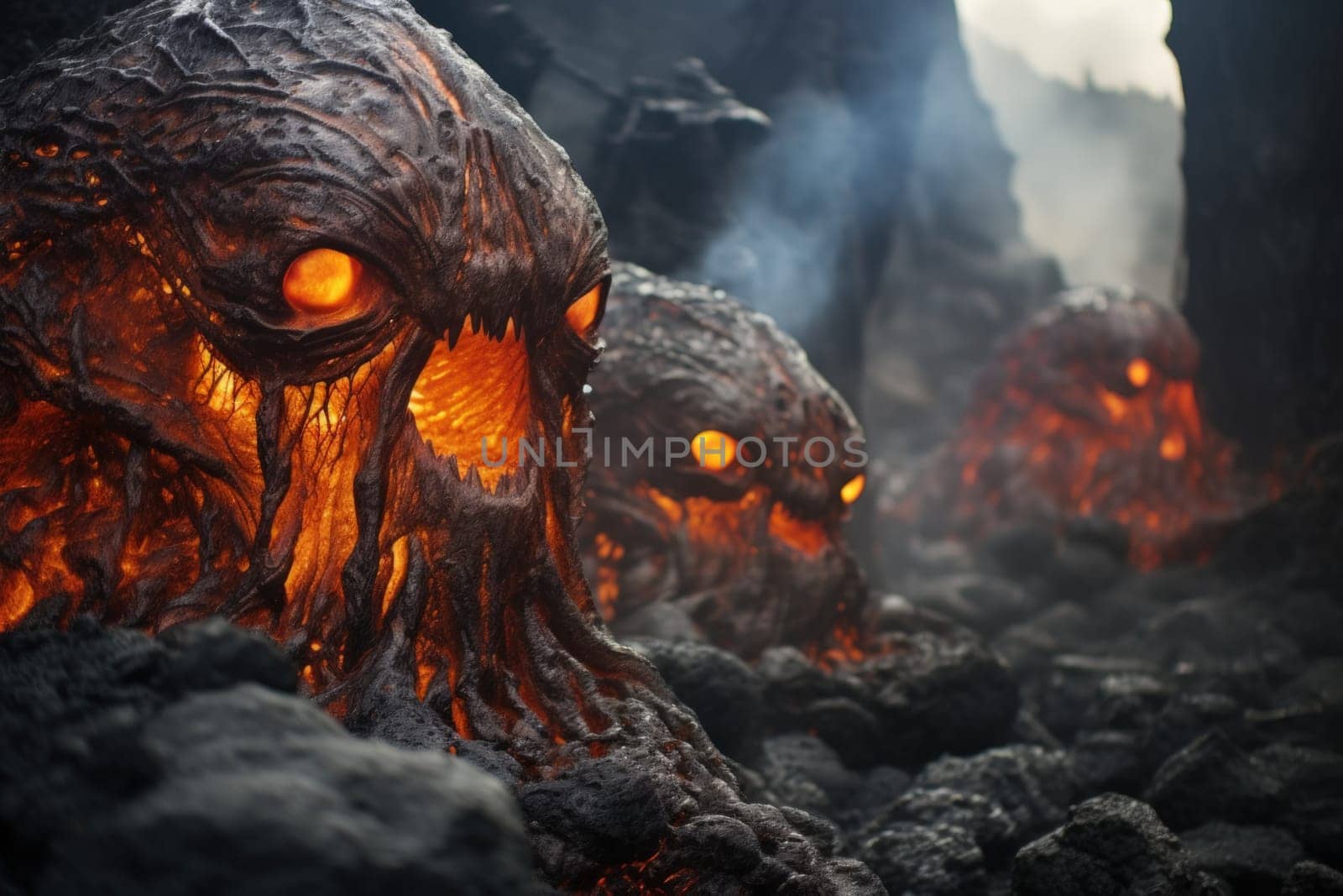 Witness the awe-inspiring power of the elemental realm with this captivating illustration by a professional visual artist.