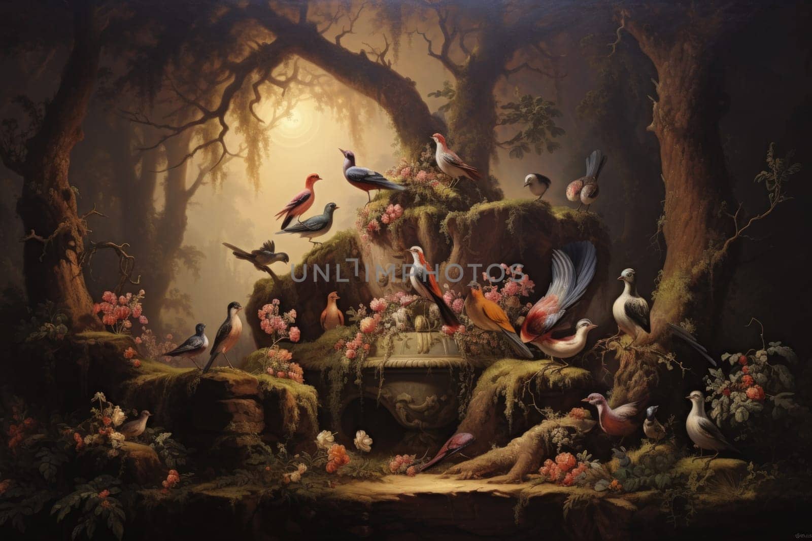 Immerse yourself in the enchanting realm of fantasy with this captivating illustration by a professional visual artist.