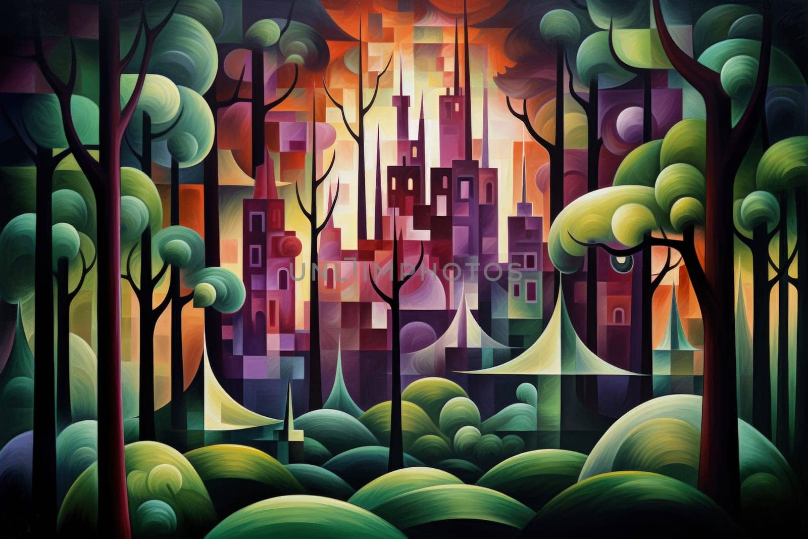 Journey through mystical forests filled with enchanted flora and sentient, conversing trees, where reality seamlessly intertwines with fantasy.