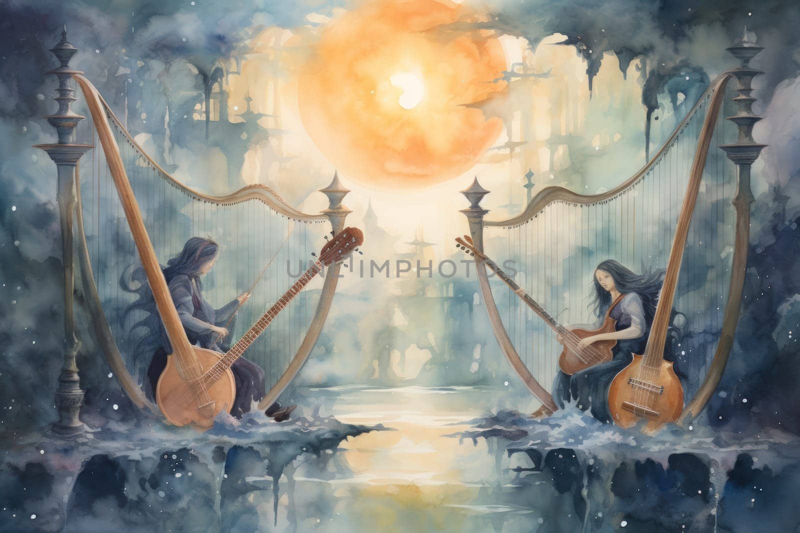 In the realm of fantasy, celestial harpists are ethereal beings whose music transcends the mortal plane and reaches the celestial realms.