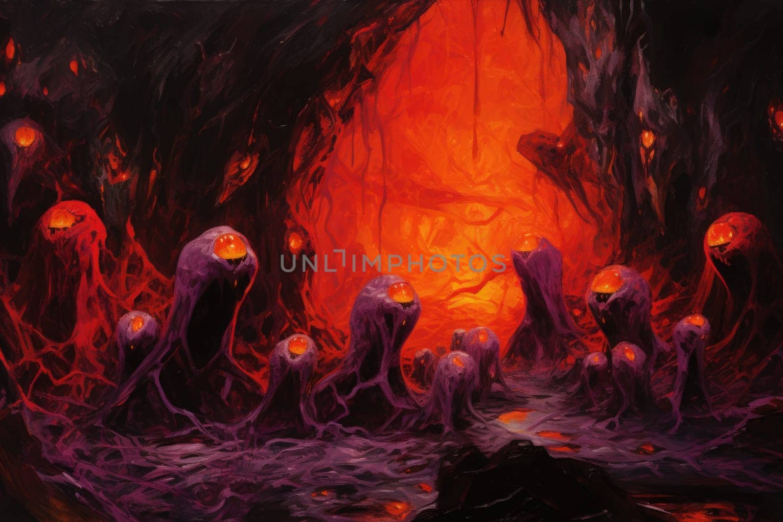 Witness the awe-inspiring power of the elemental realm with this captivating illustration by a professional visual artist.