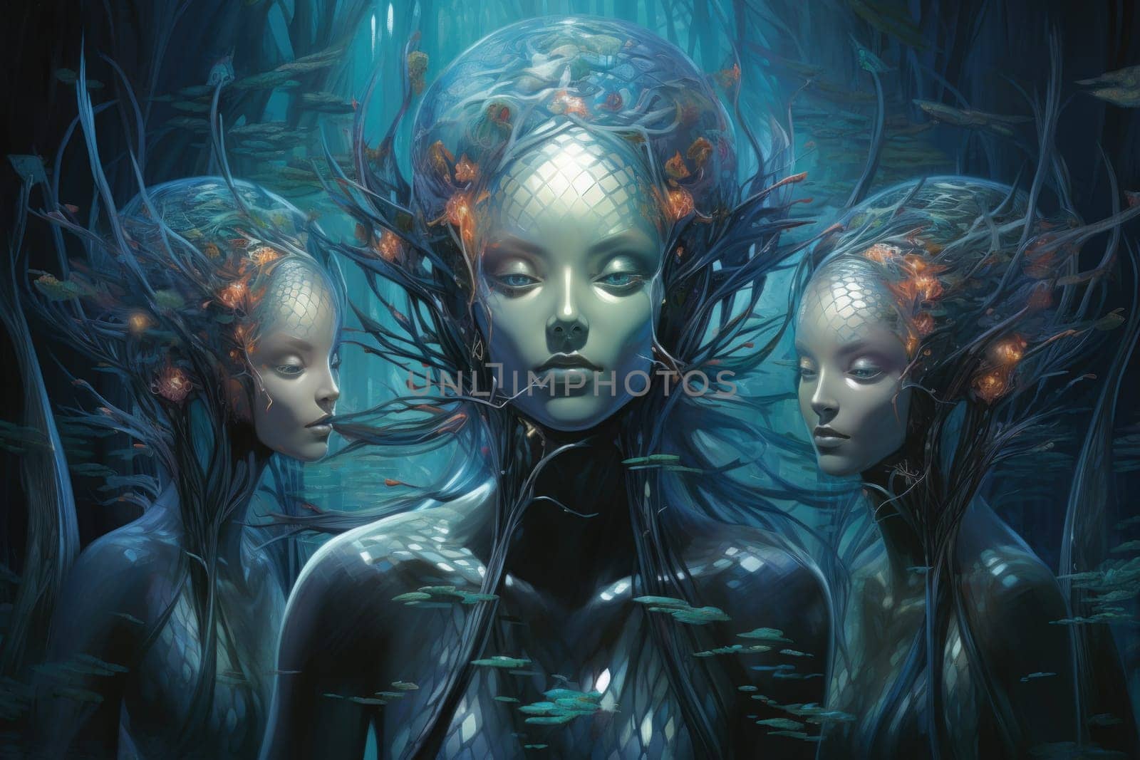 Delve into the realm of fantasy and witness the mesmerizing presence of elusive water elementals.