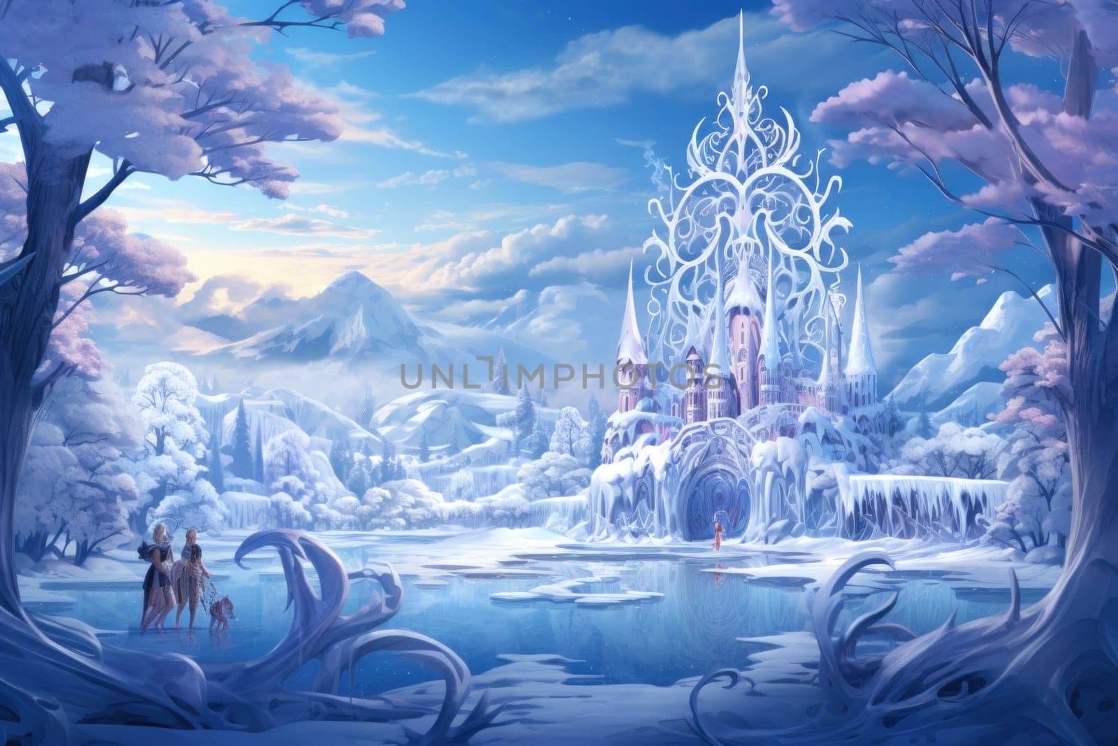 Immerse yourself in the enchanting world of fantasy and witness the elegance of the frost faeries.