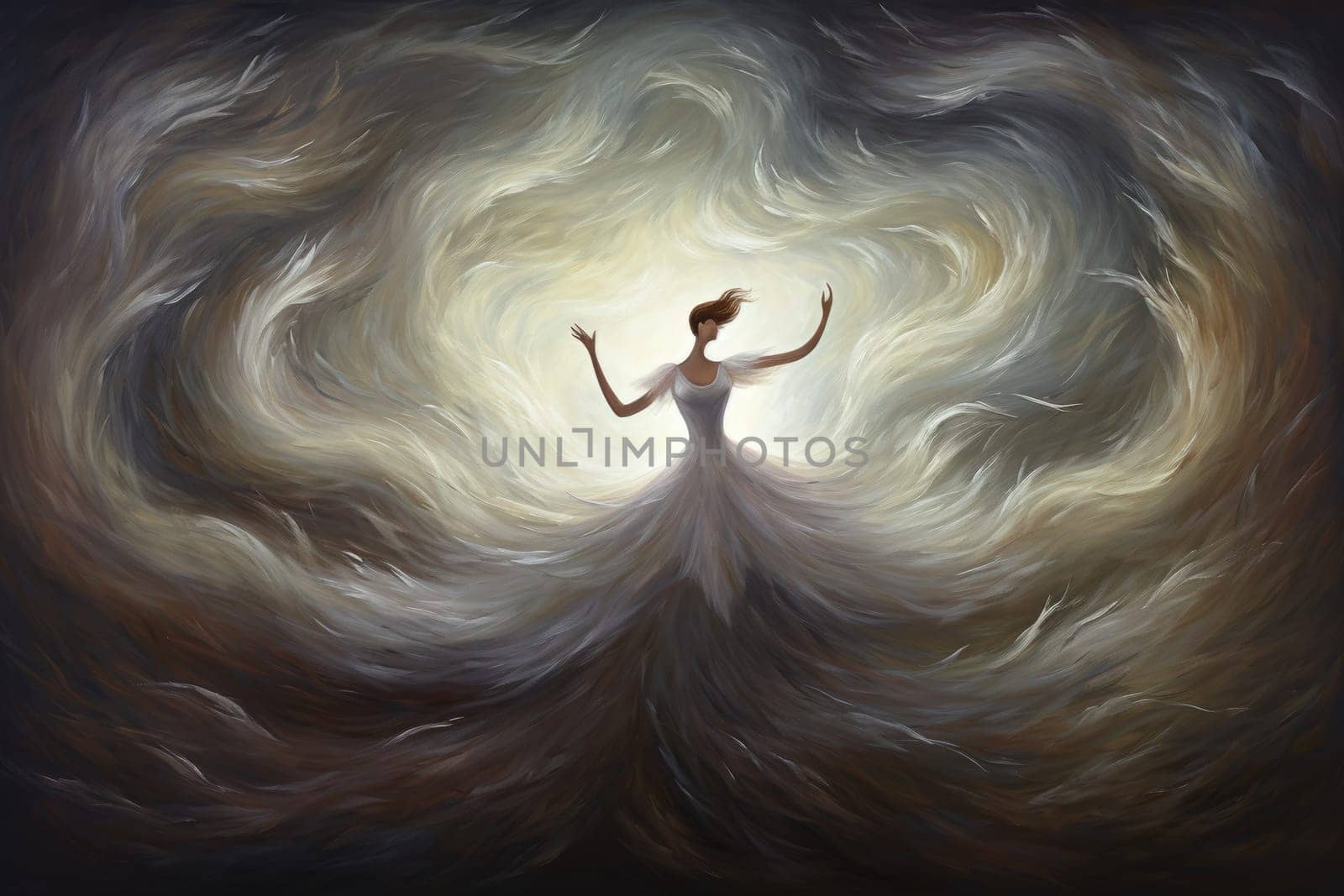 Immerse yourself in the enchanting world of fantasy as you witness the ethereal dance of graceful sylphs, ethereal beings of air and wind.