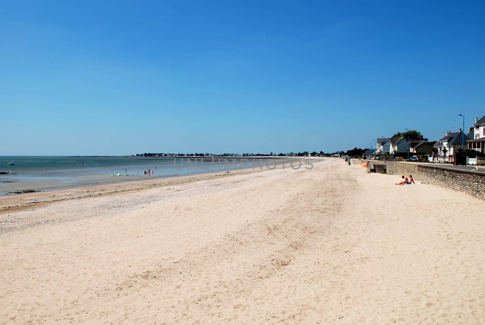 On the sandy beach