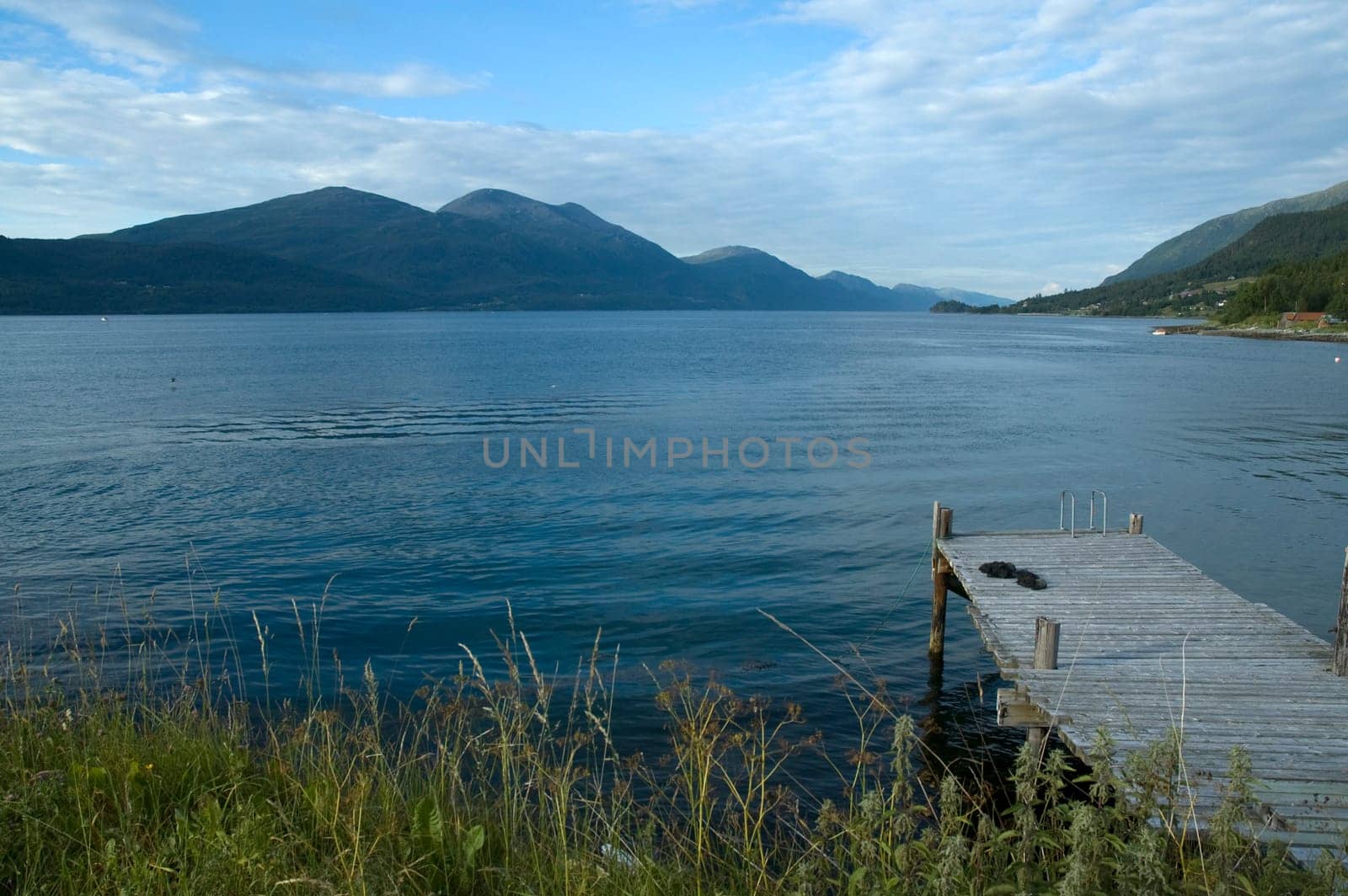 Jetty by the fjord in Norway