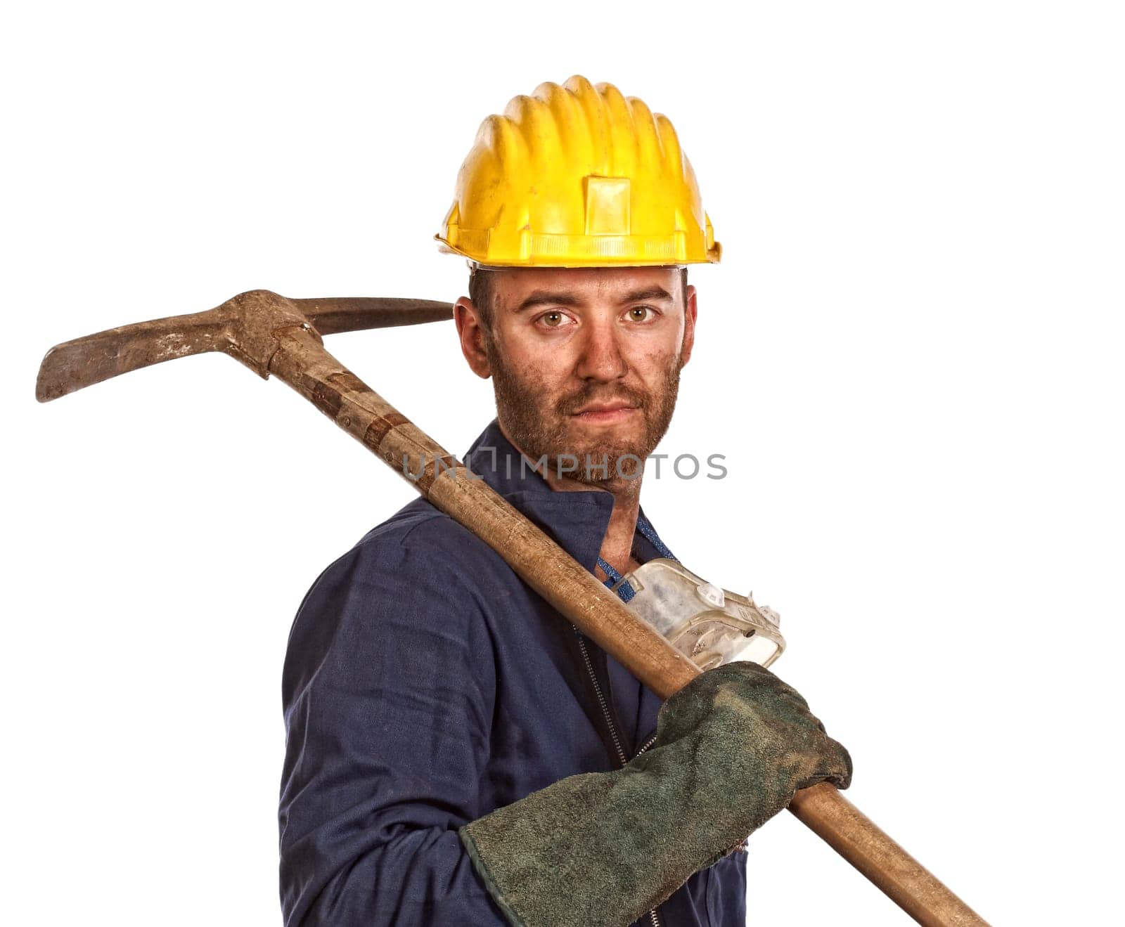 miner isolated on white