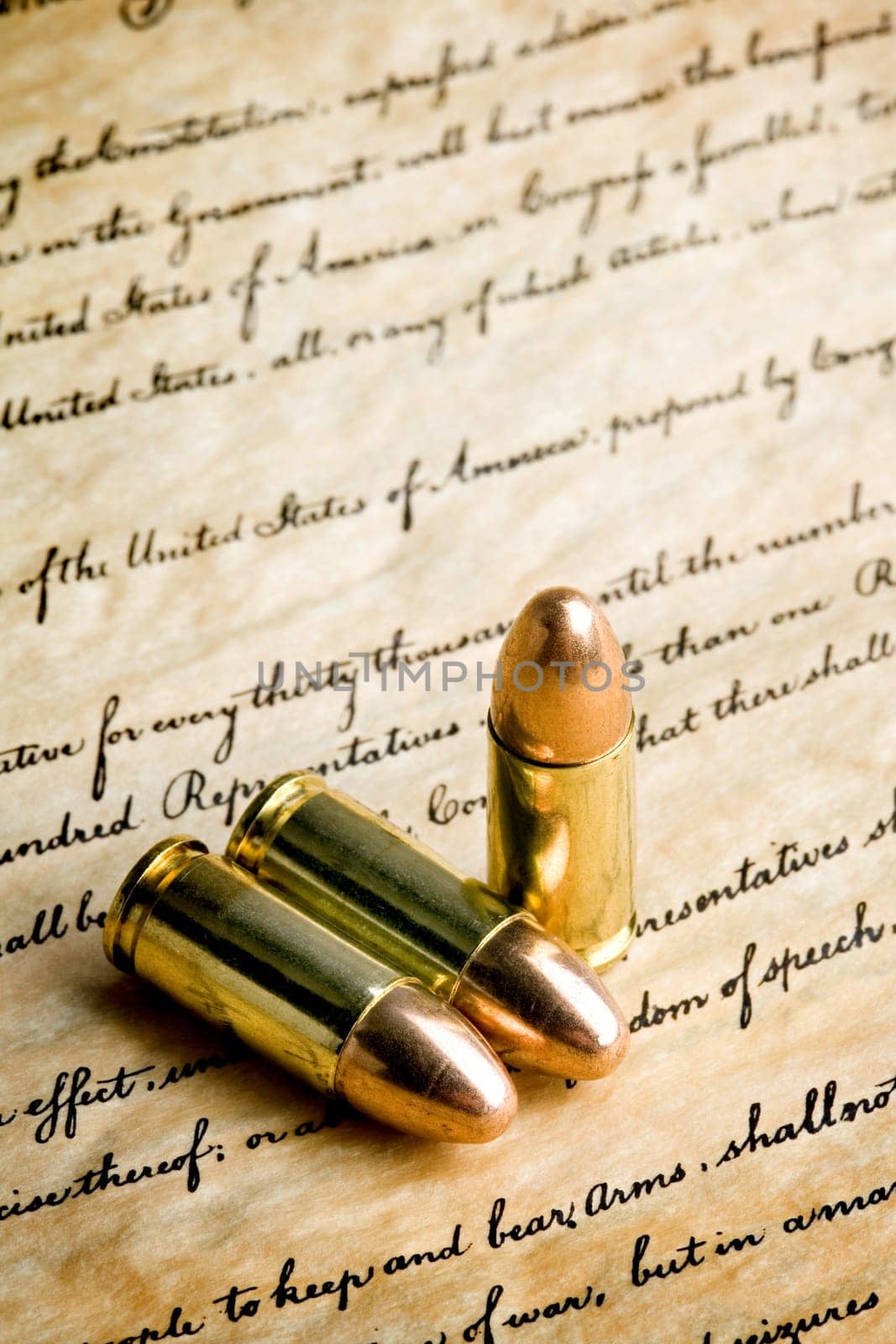 bullets on U.S. constitution
