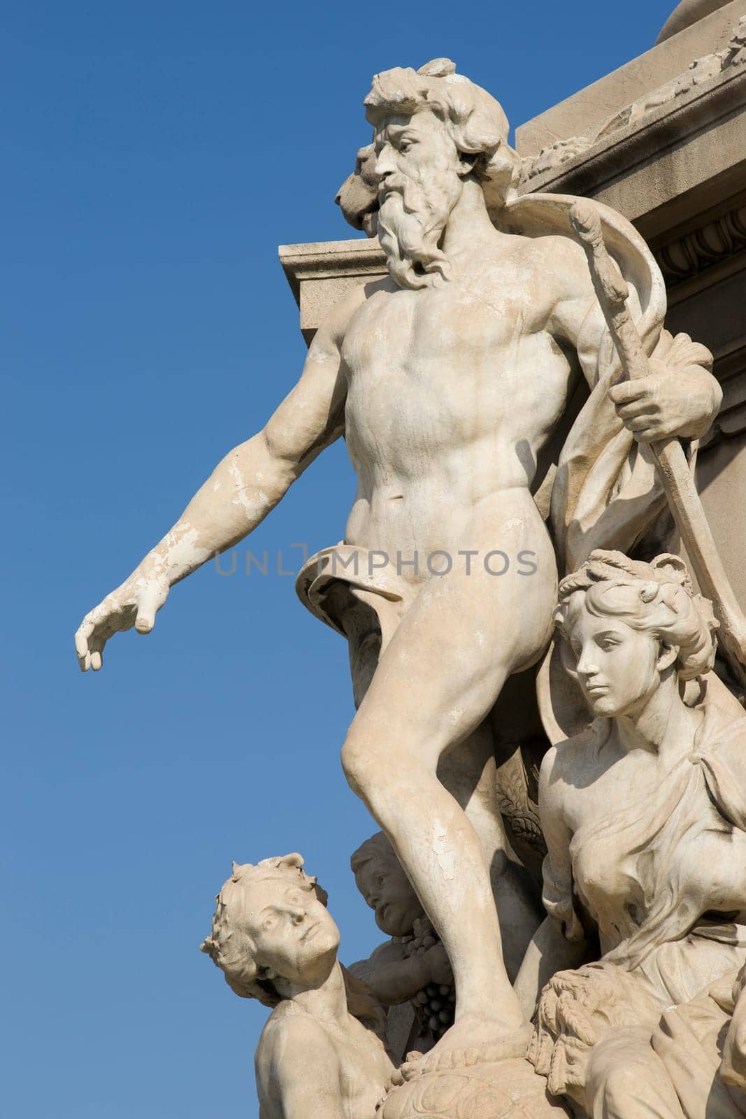 Fountain statues Castellane in Marseille
