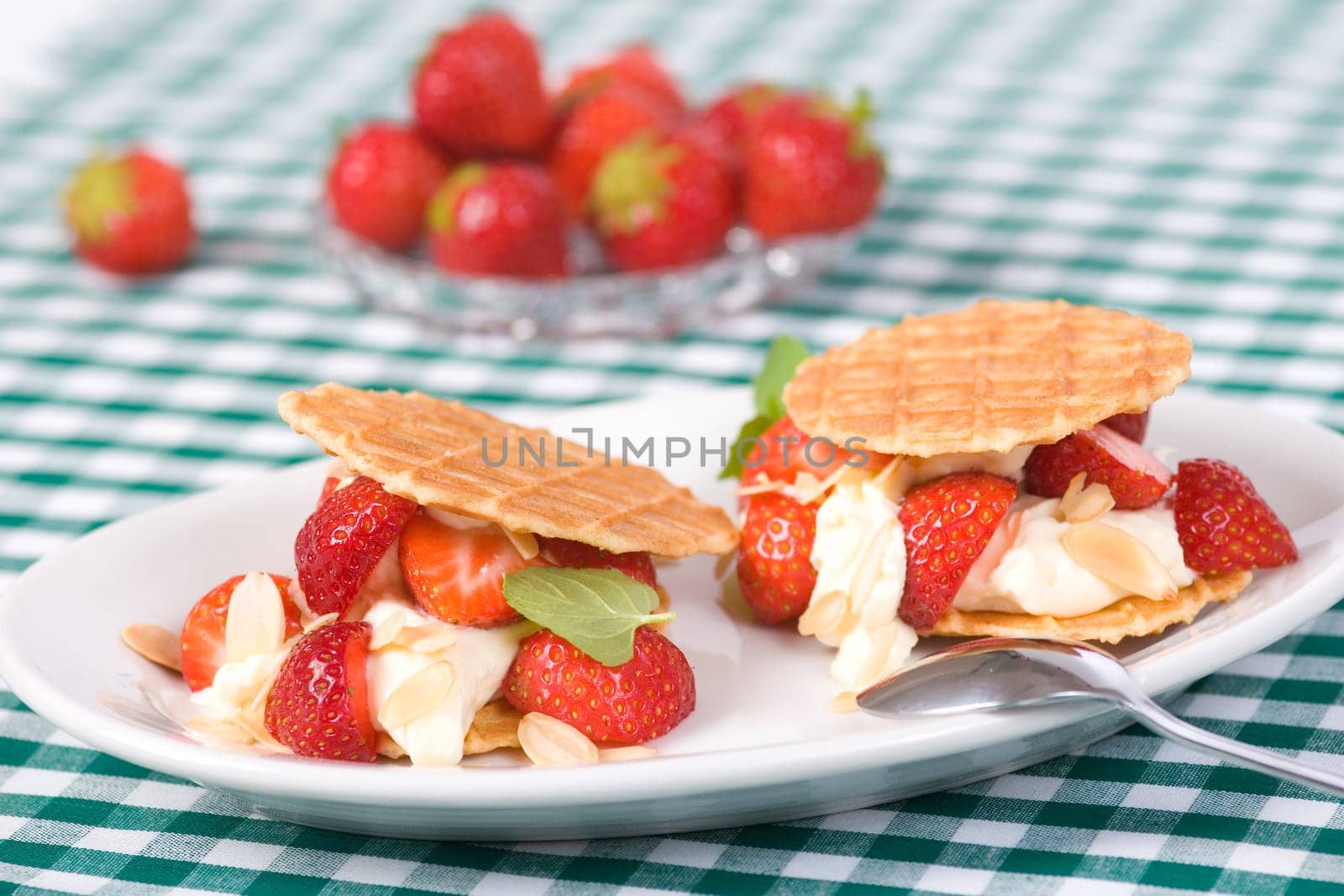 Strawberry waffles