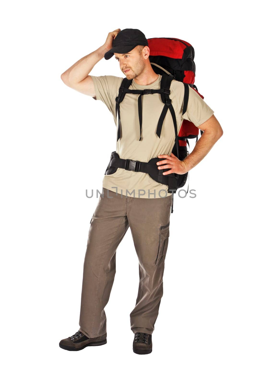 man with backpack