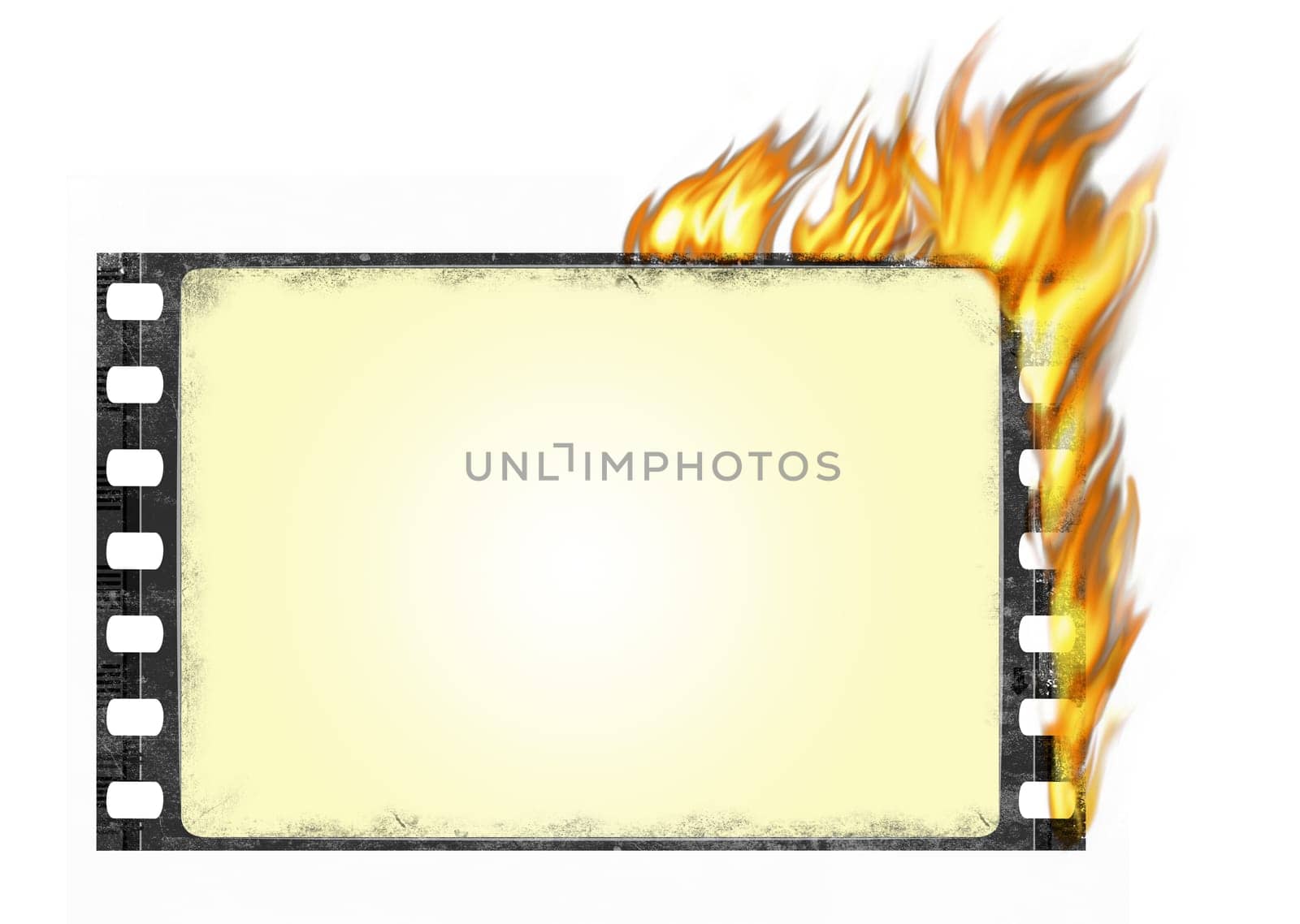 burning film frame