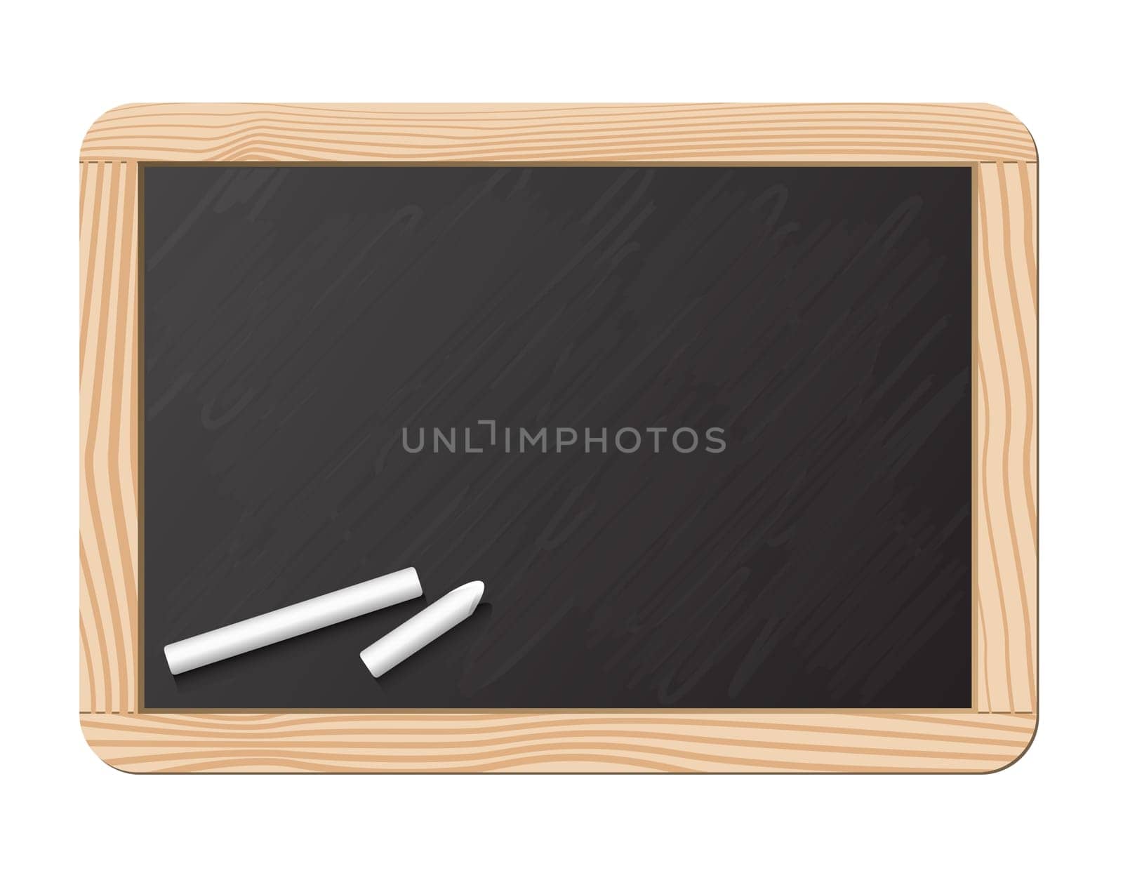 Blackboard and chalk