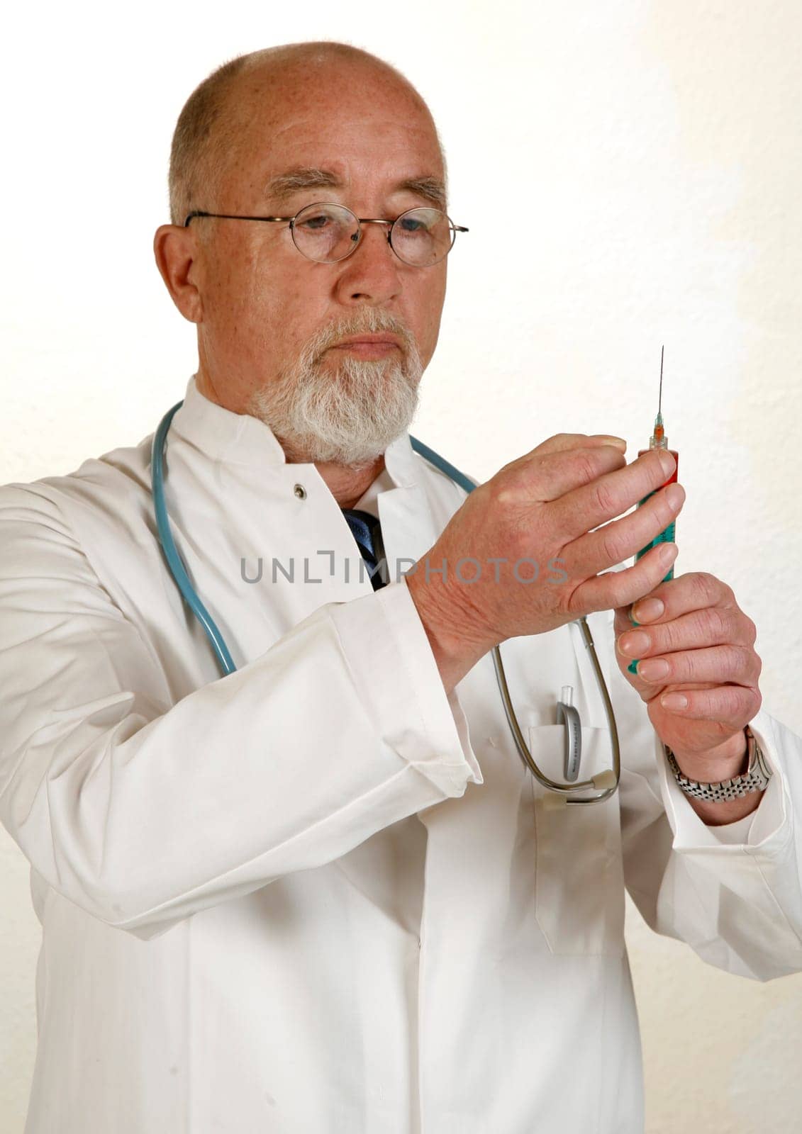 Doctor with syringe