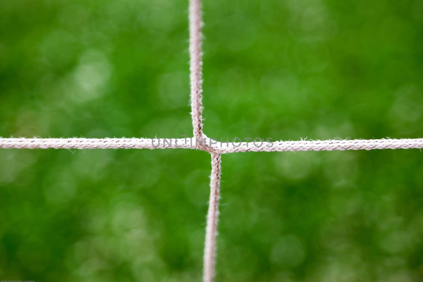 Closeup Of A Soccer Goal Net