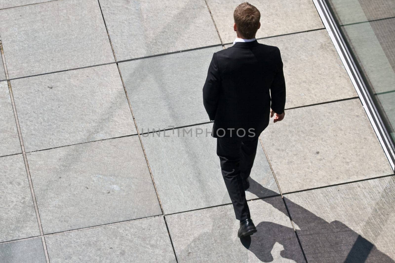 Corporate Man Walking
