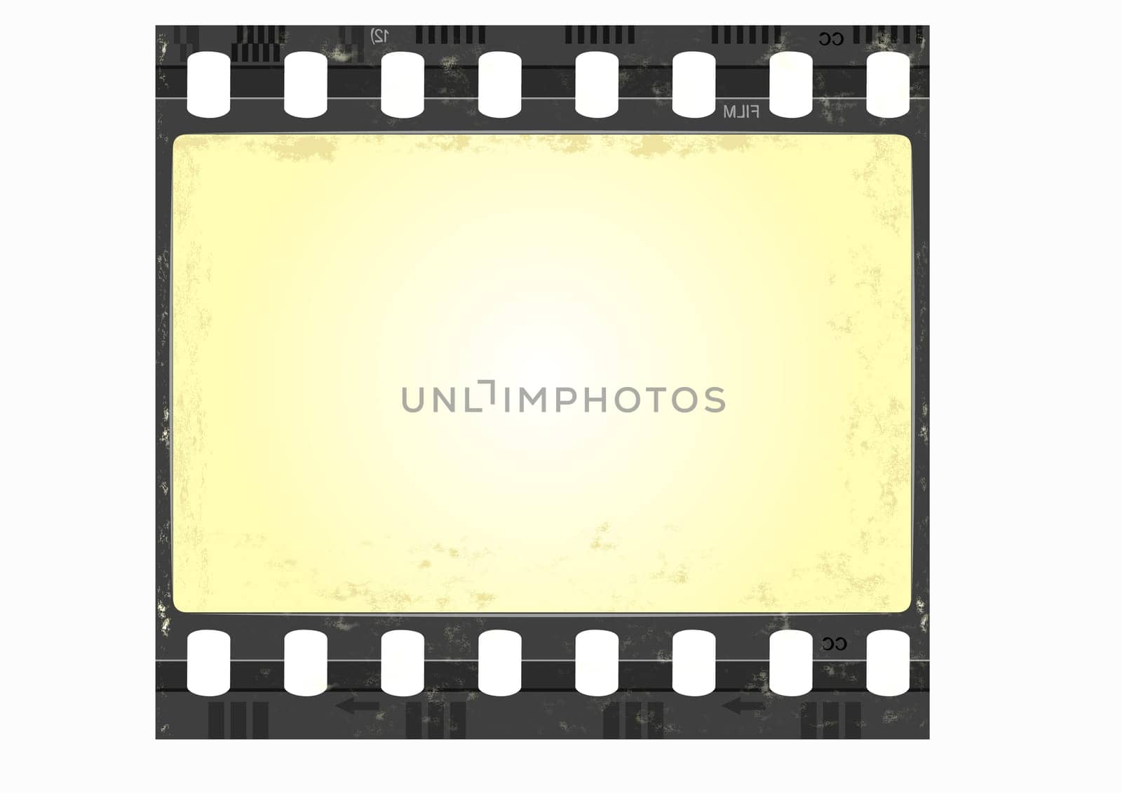 film frame in grunge style