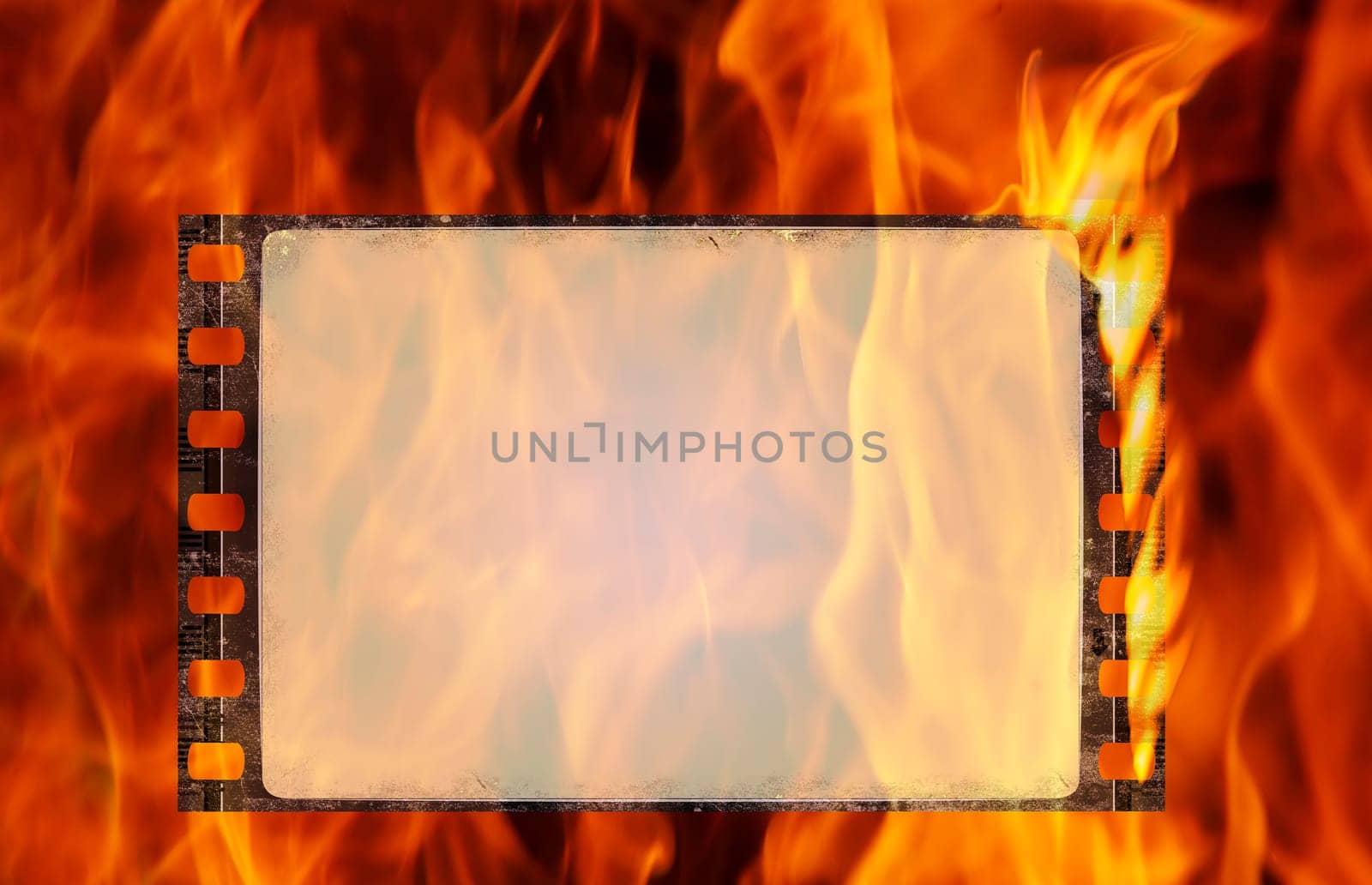 burning film frame