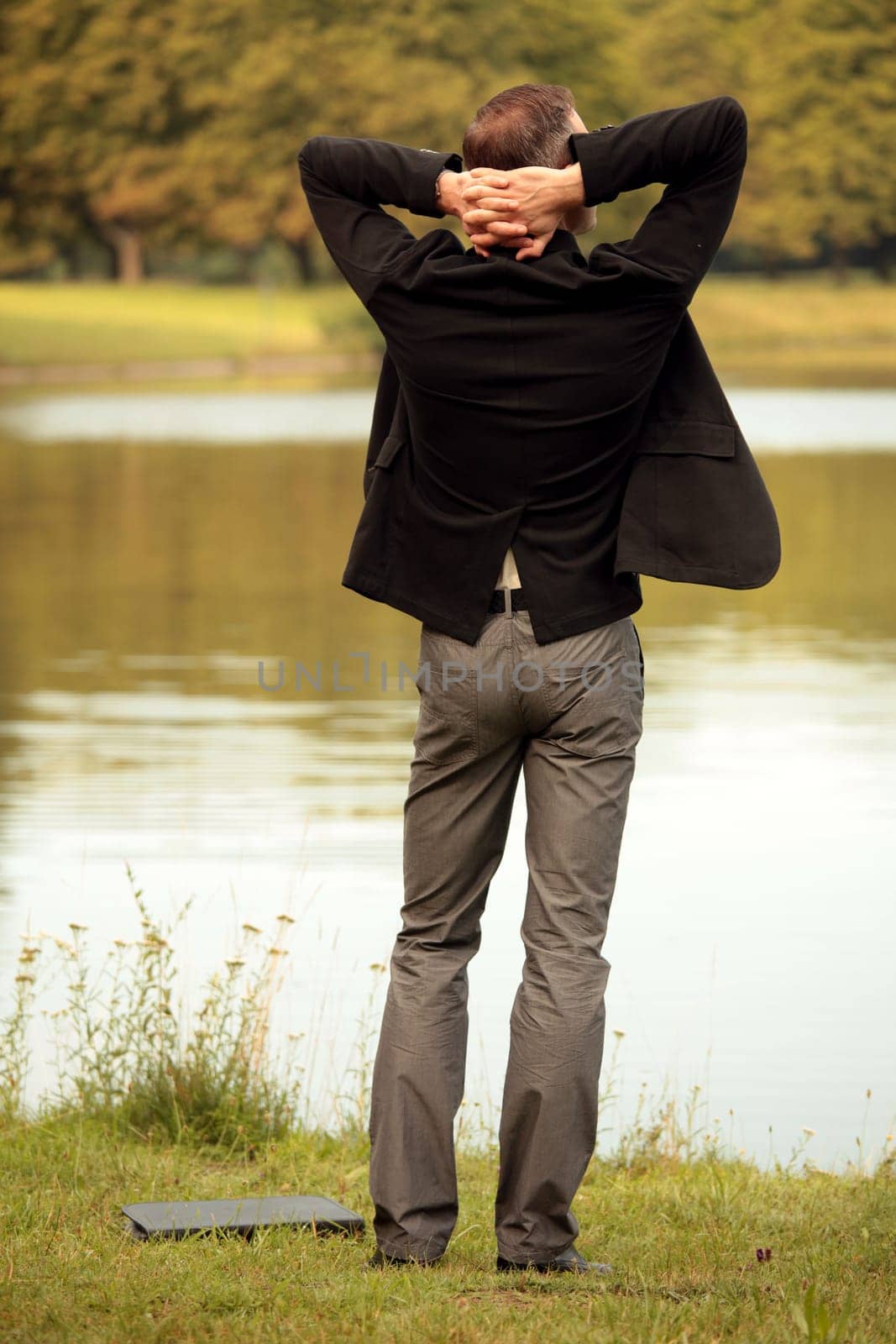 businessman after work