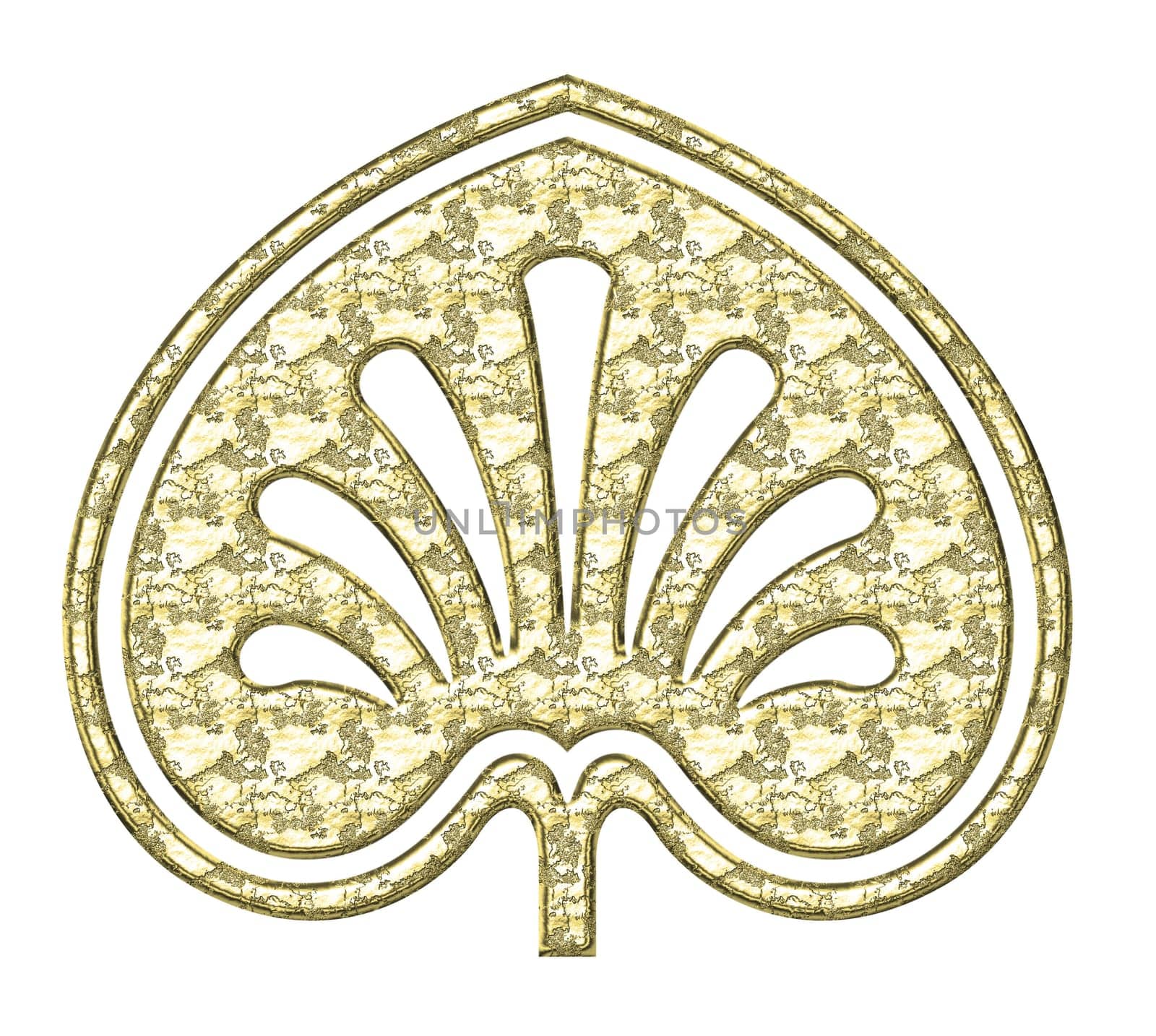 Design Element - Leaf - Gold