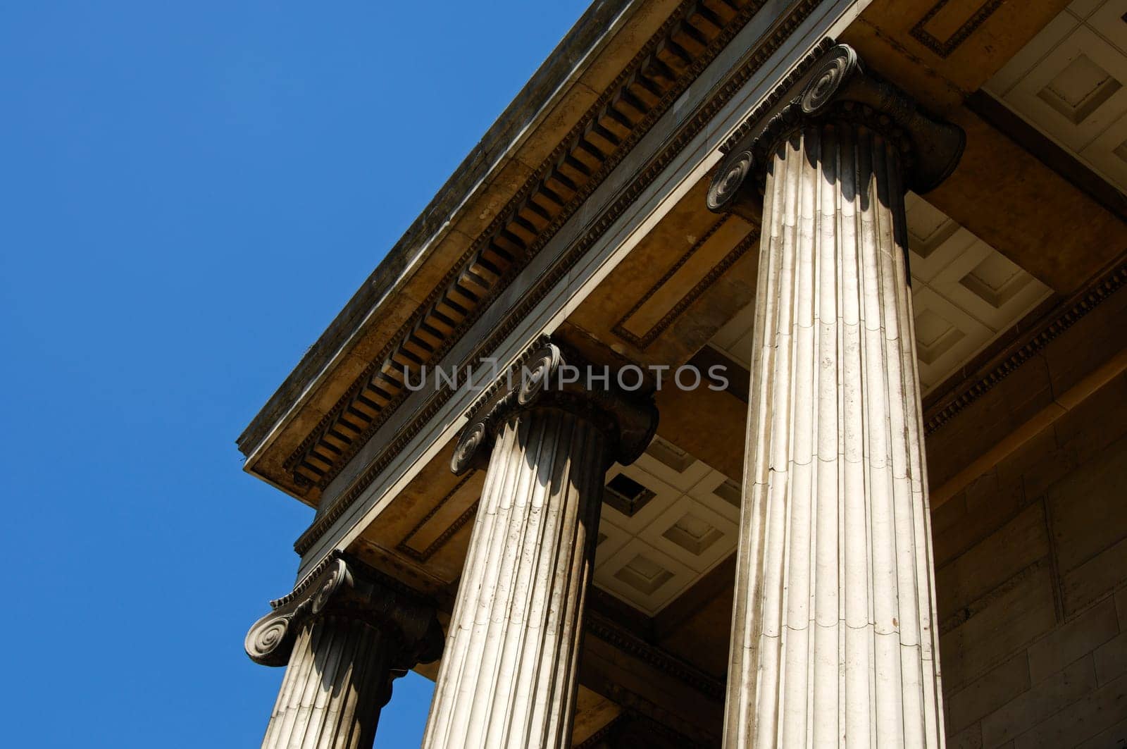 Columns with Ionic capital,London