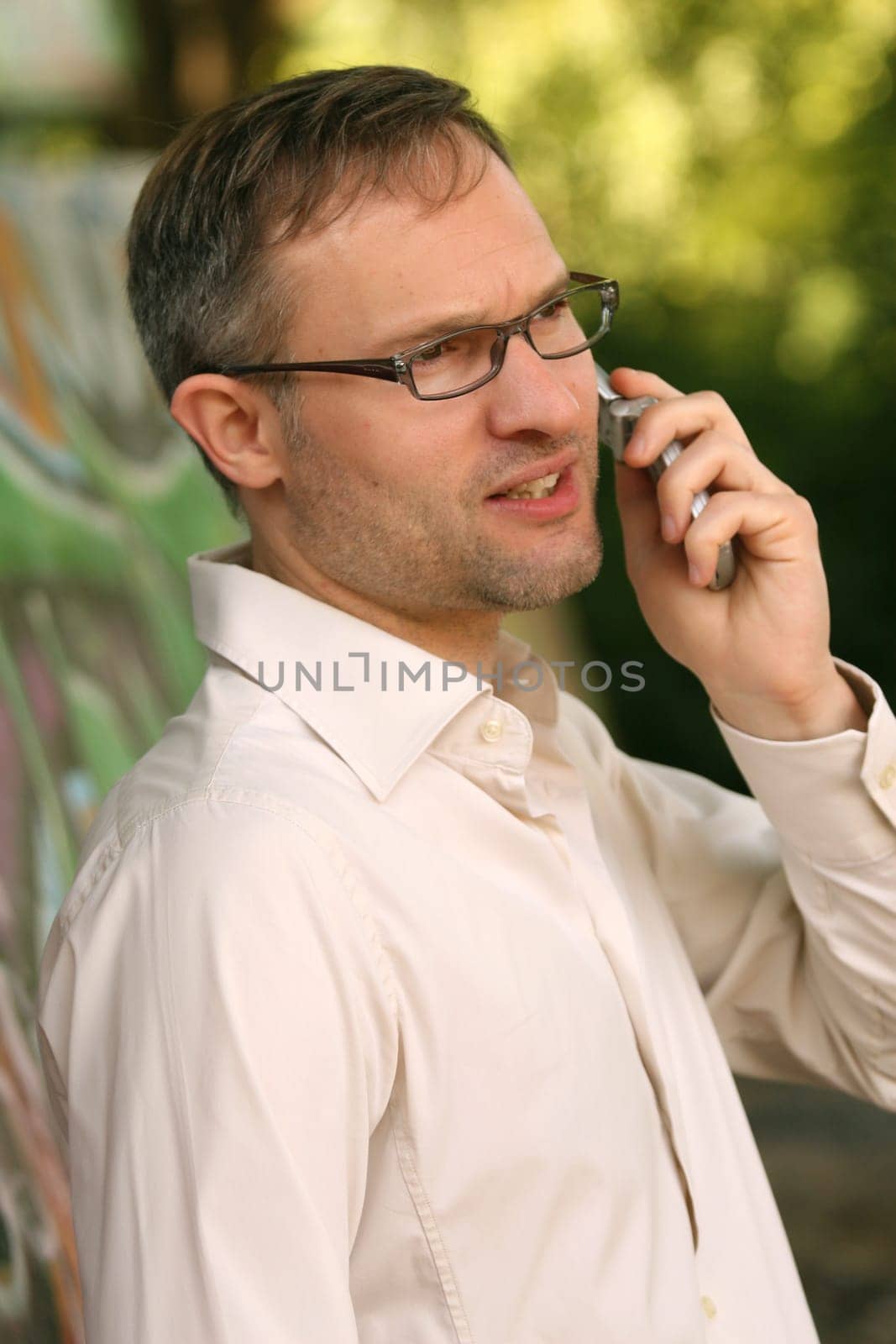 man on phone