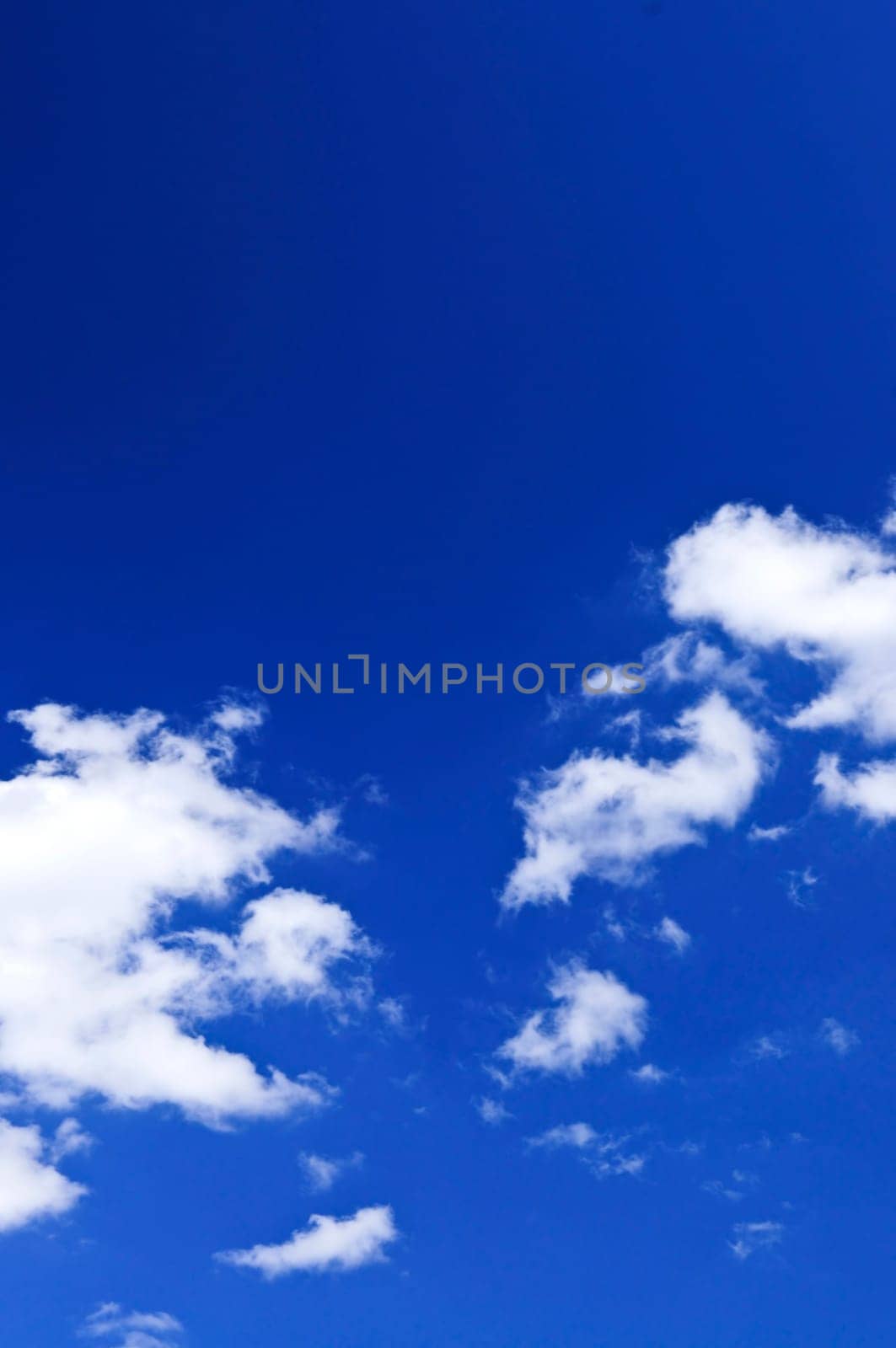 Blue sky with white clouds