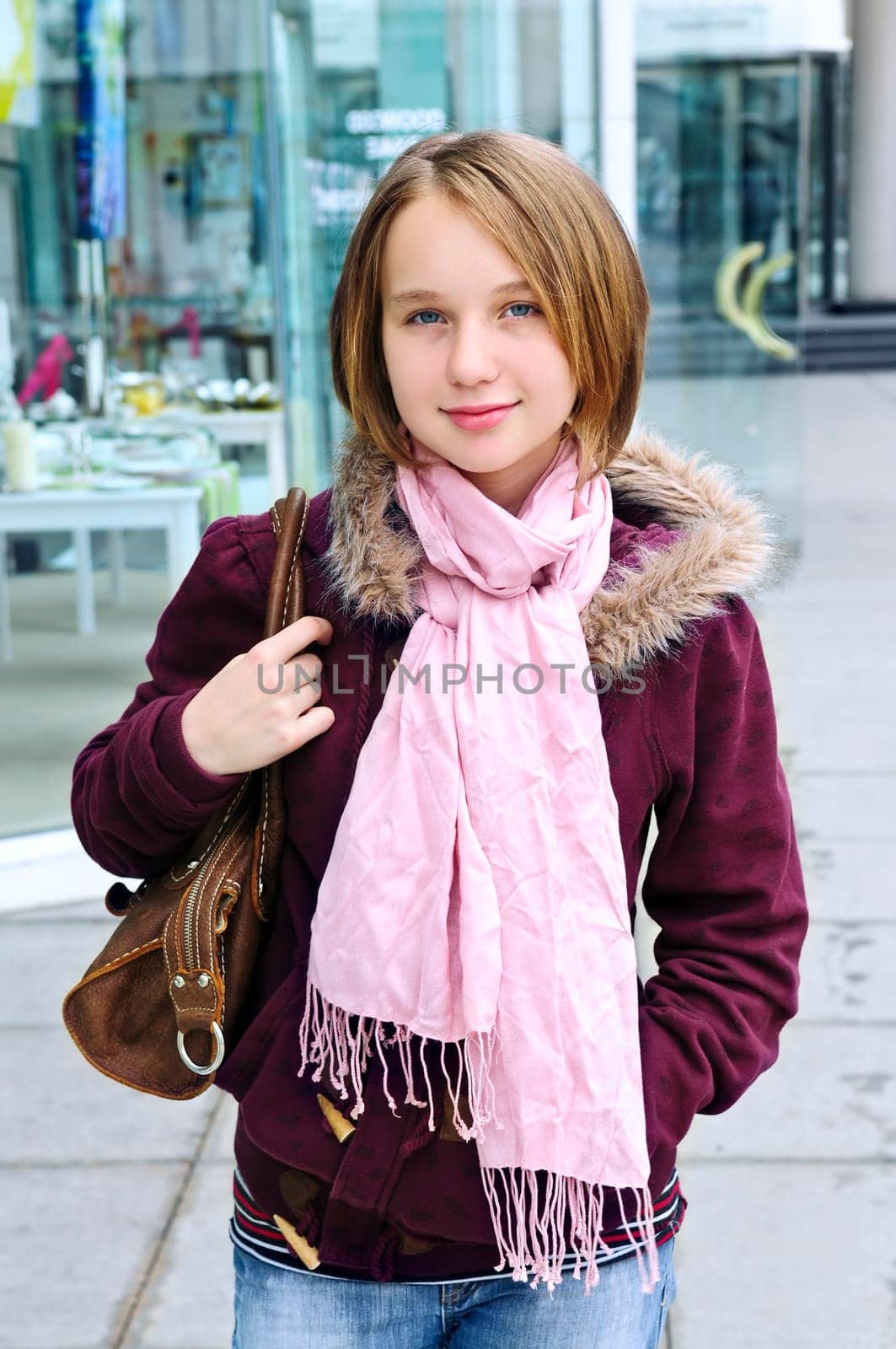 Teenage girl shopping