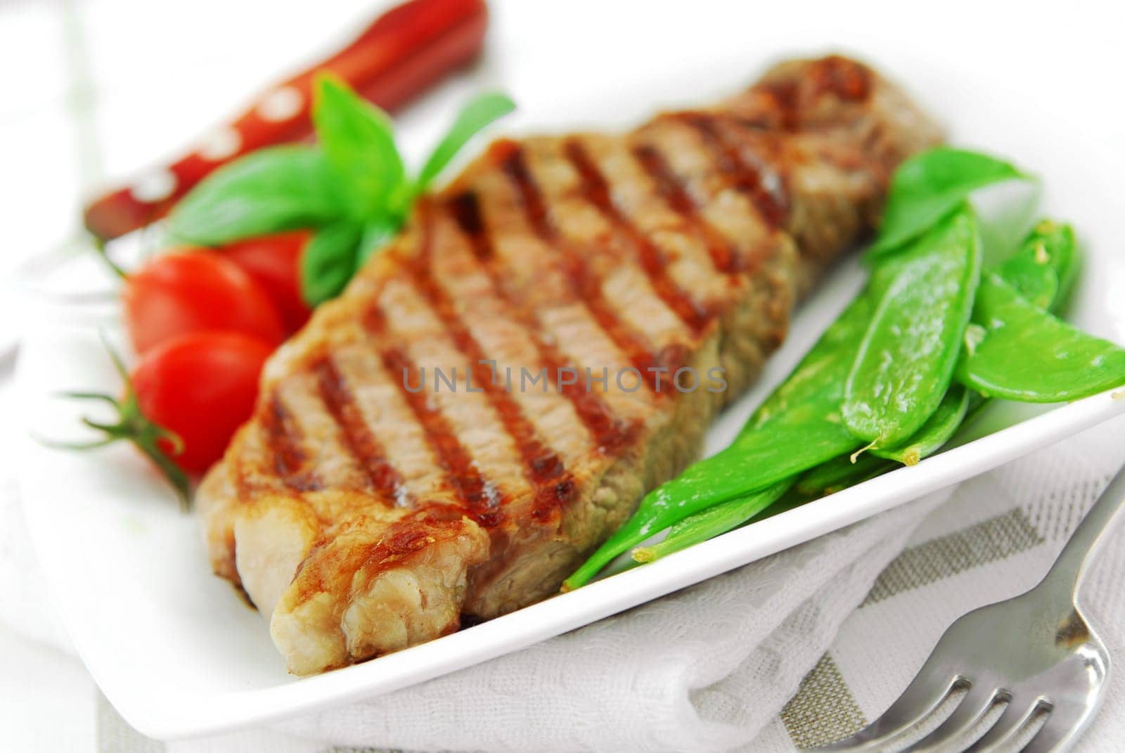 Grilled steak