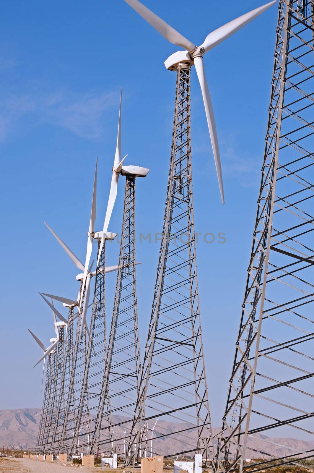 turbine row vertical