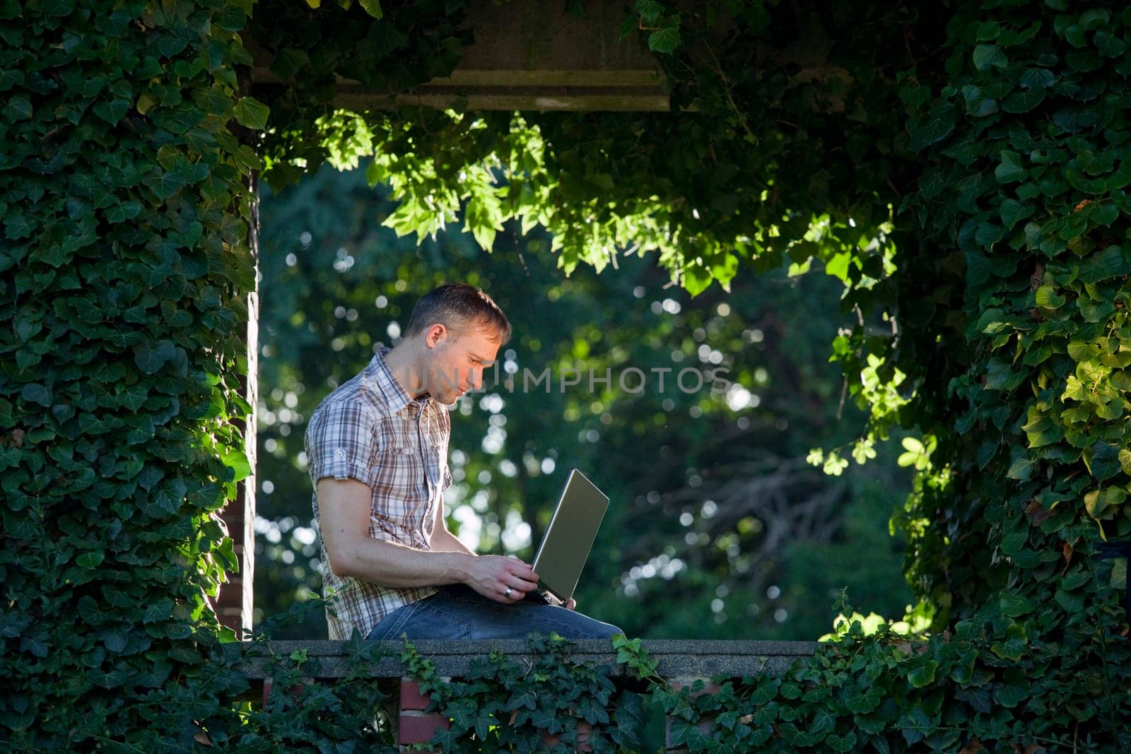 working in the nature