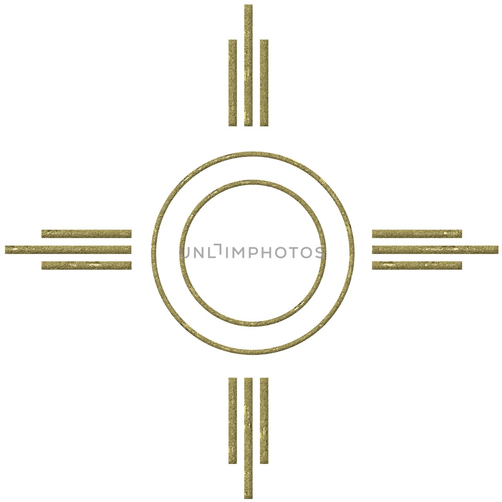Design element - frame - gold-plated