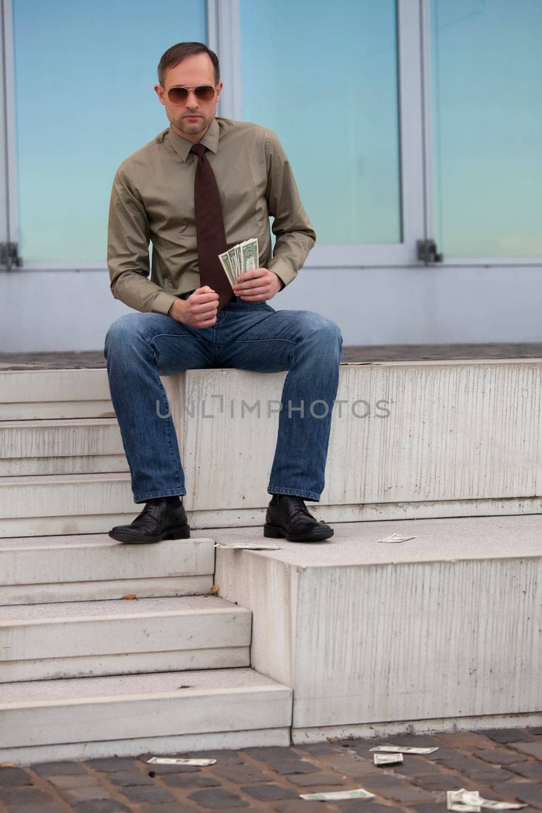 businessman with money