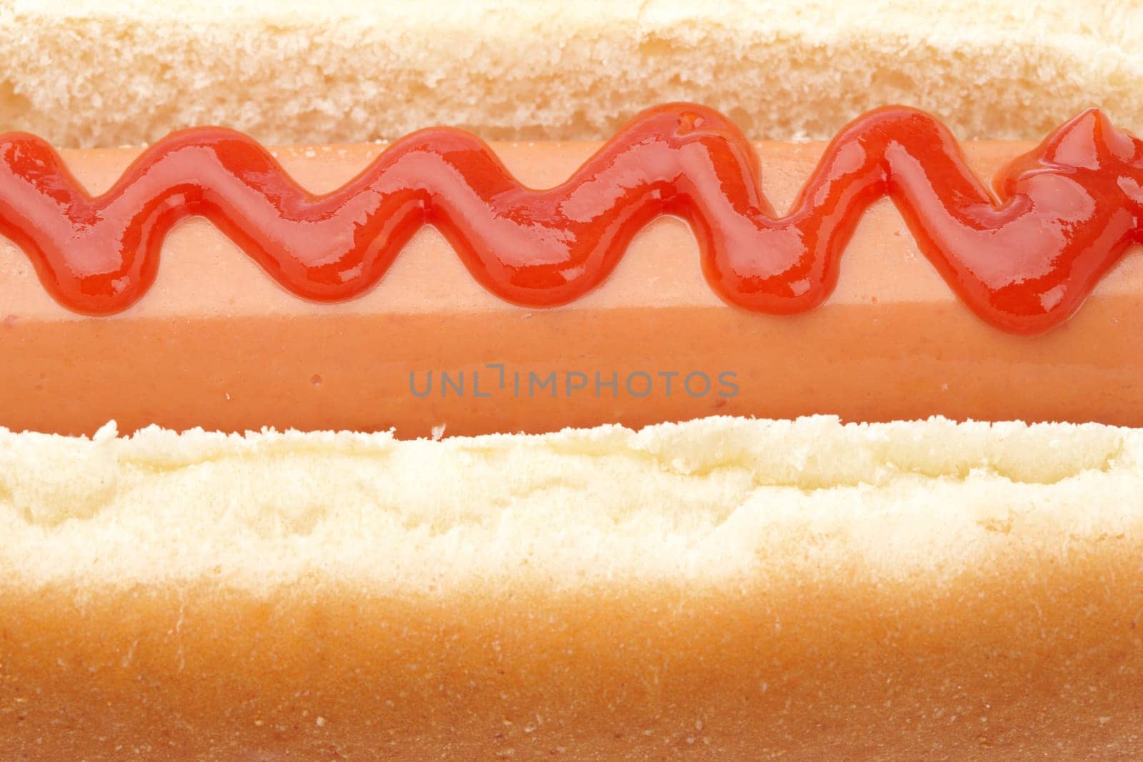 Hot dog with ketchup