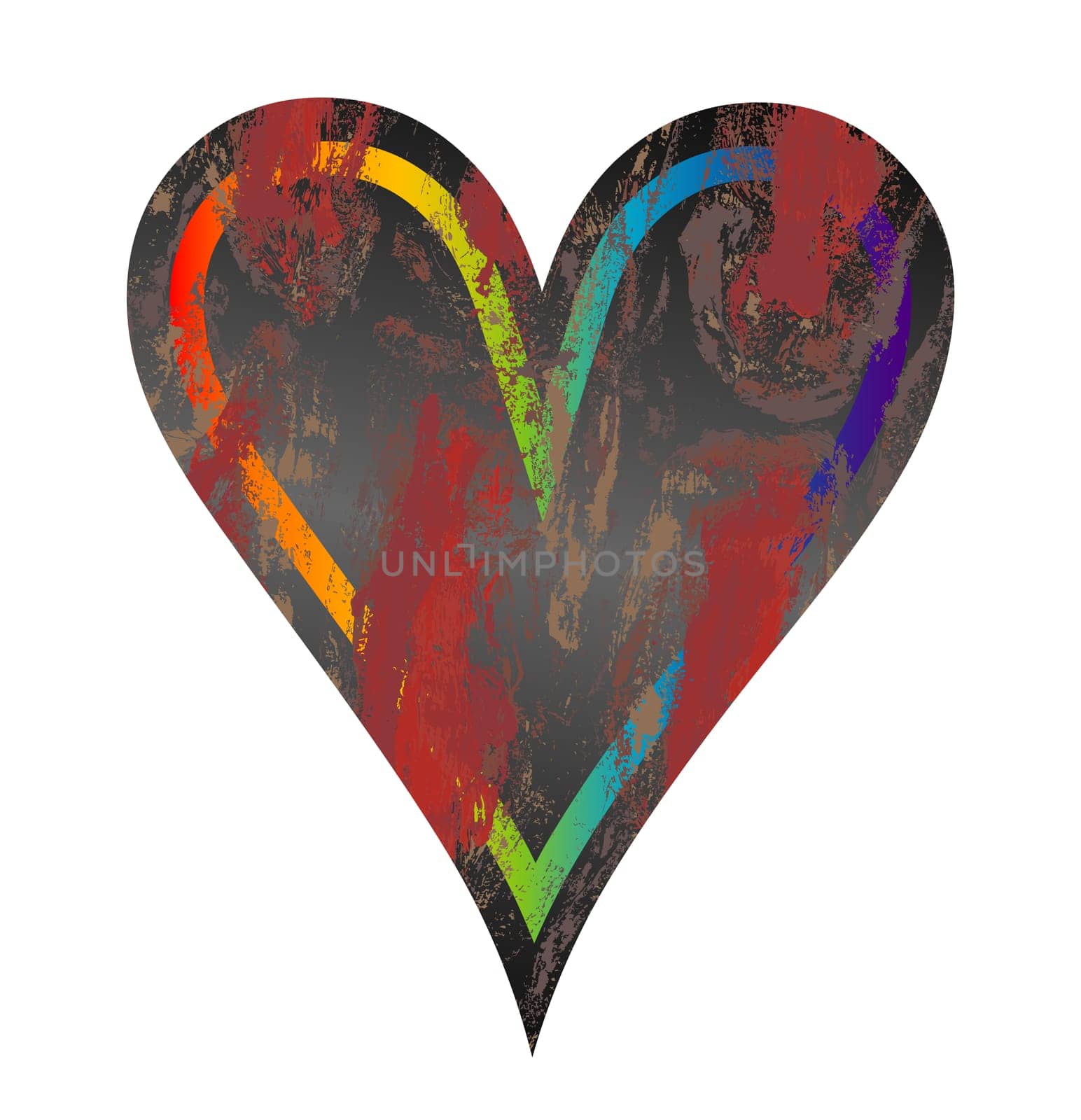 Grunge heart